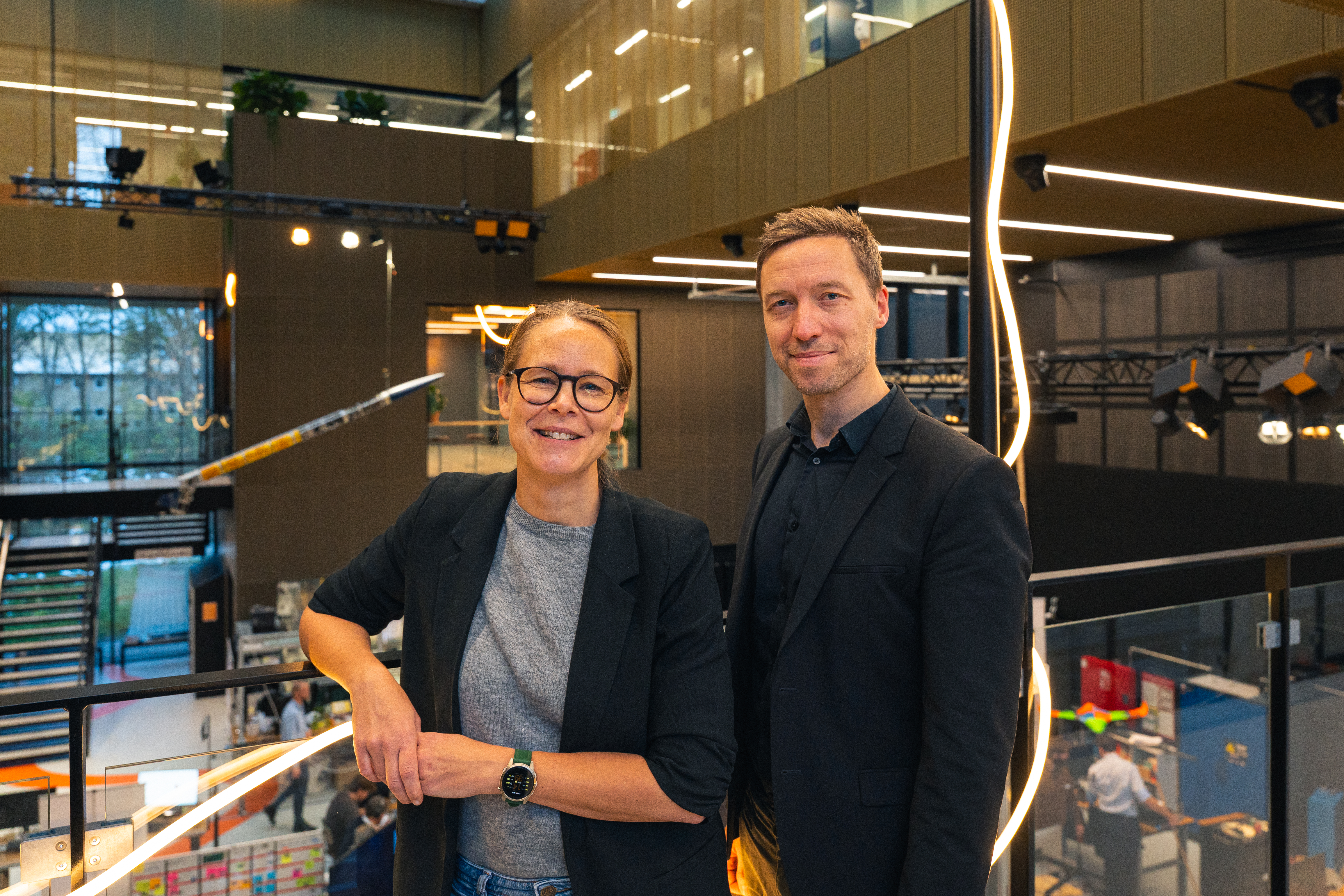 Marie Louise Pollmann-Larsen og Mikkel Sørensen fra DTU