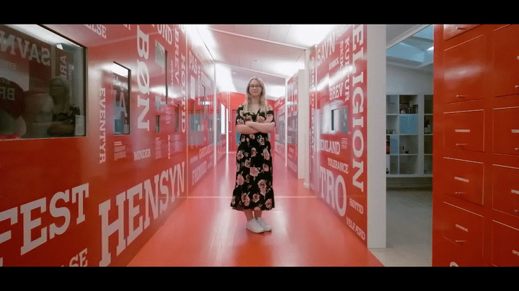 Emma var i praktik under studiet