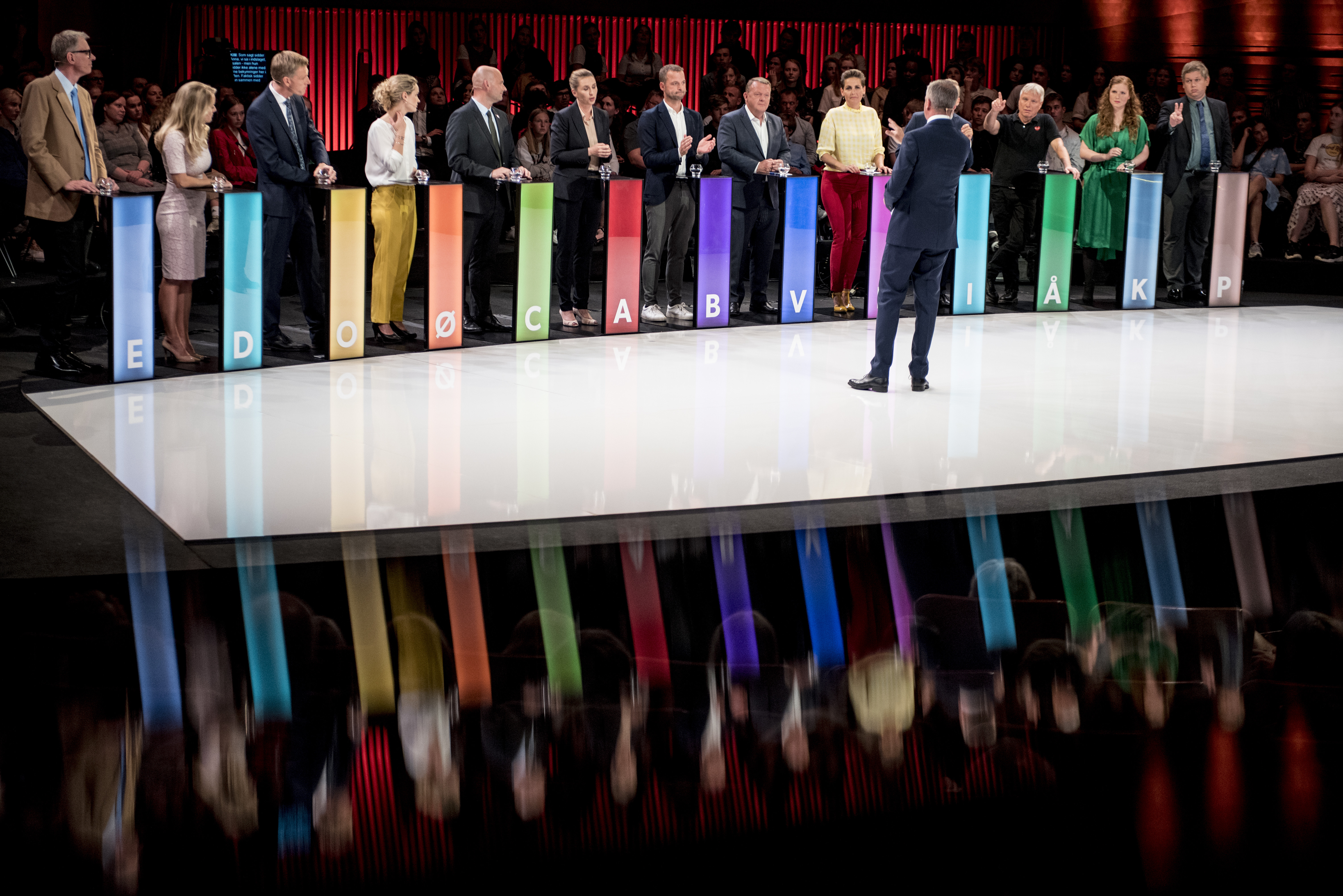 Partilederne i direkte tv-duel ifm valget til Folketinget i 2019 #FV19