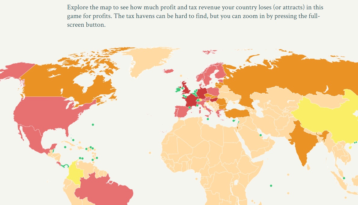 kort over skatteundragelse