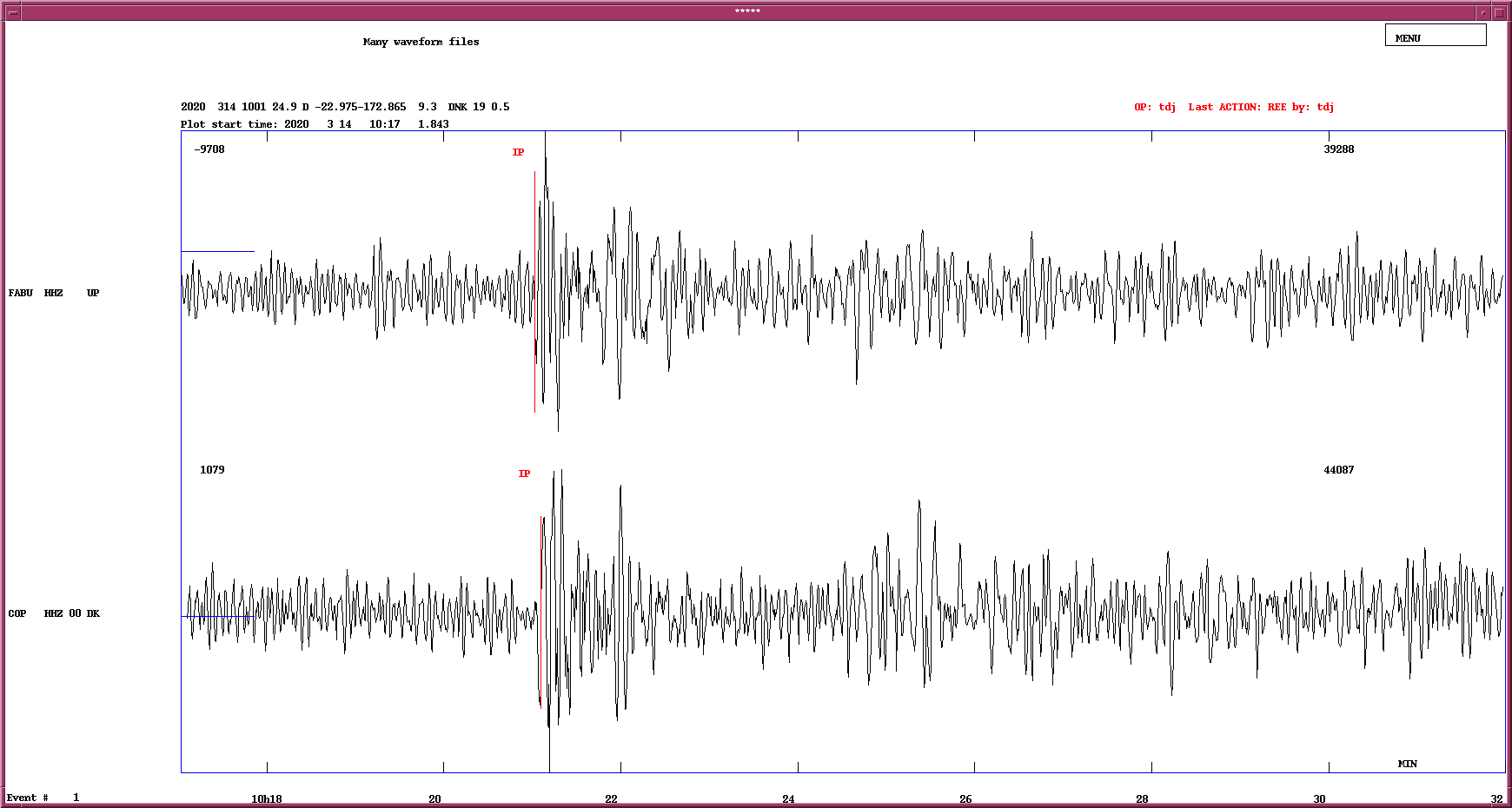 Seismografiske målinger