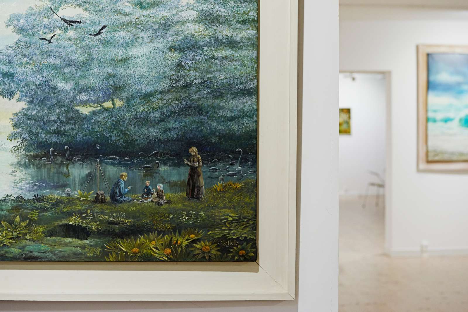 Maleri af Otto Frello på Museum Frello, en del af Vardemuseerne