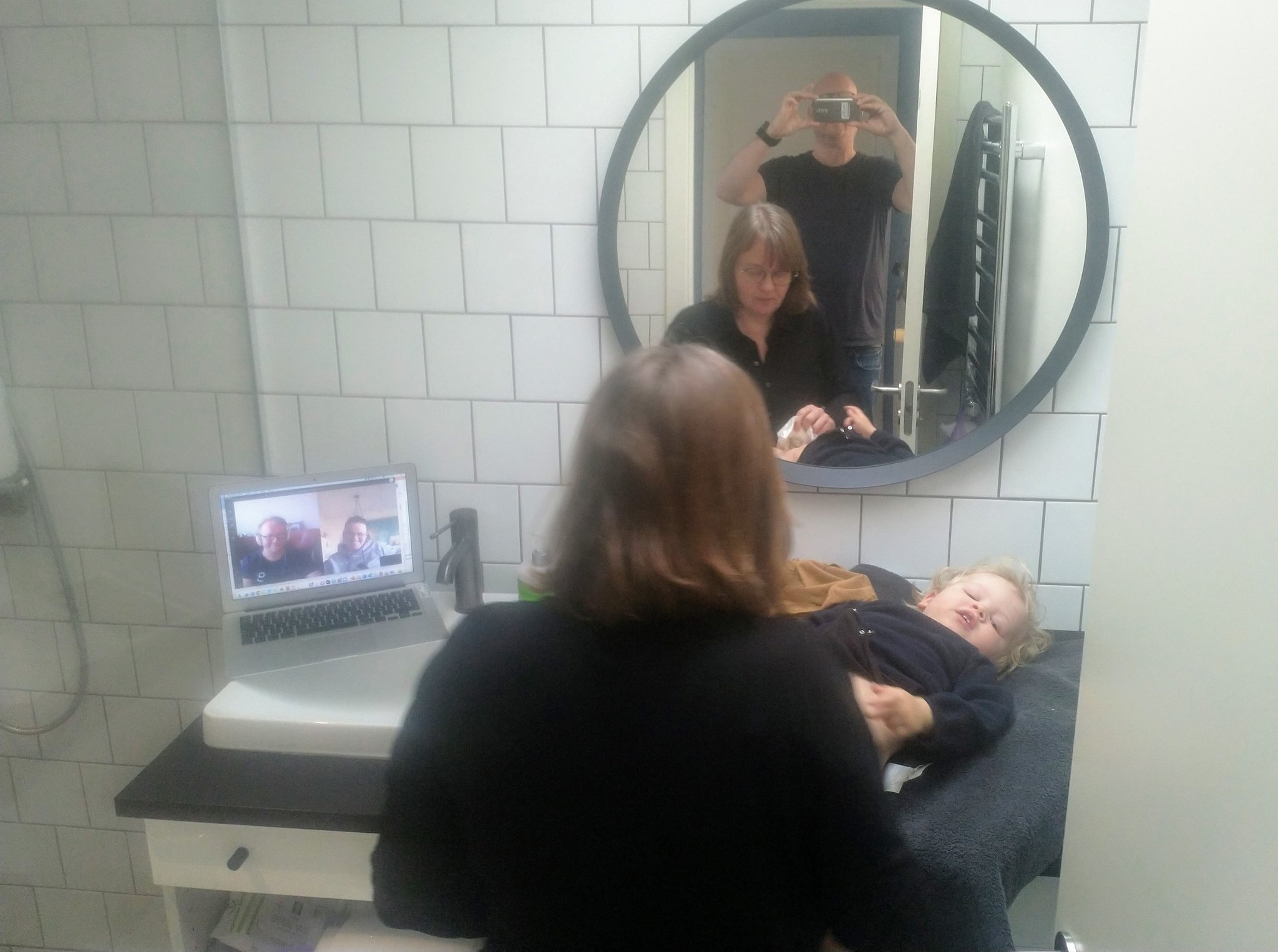 Skifter ble på barn