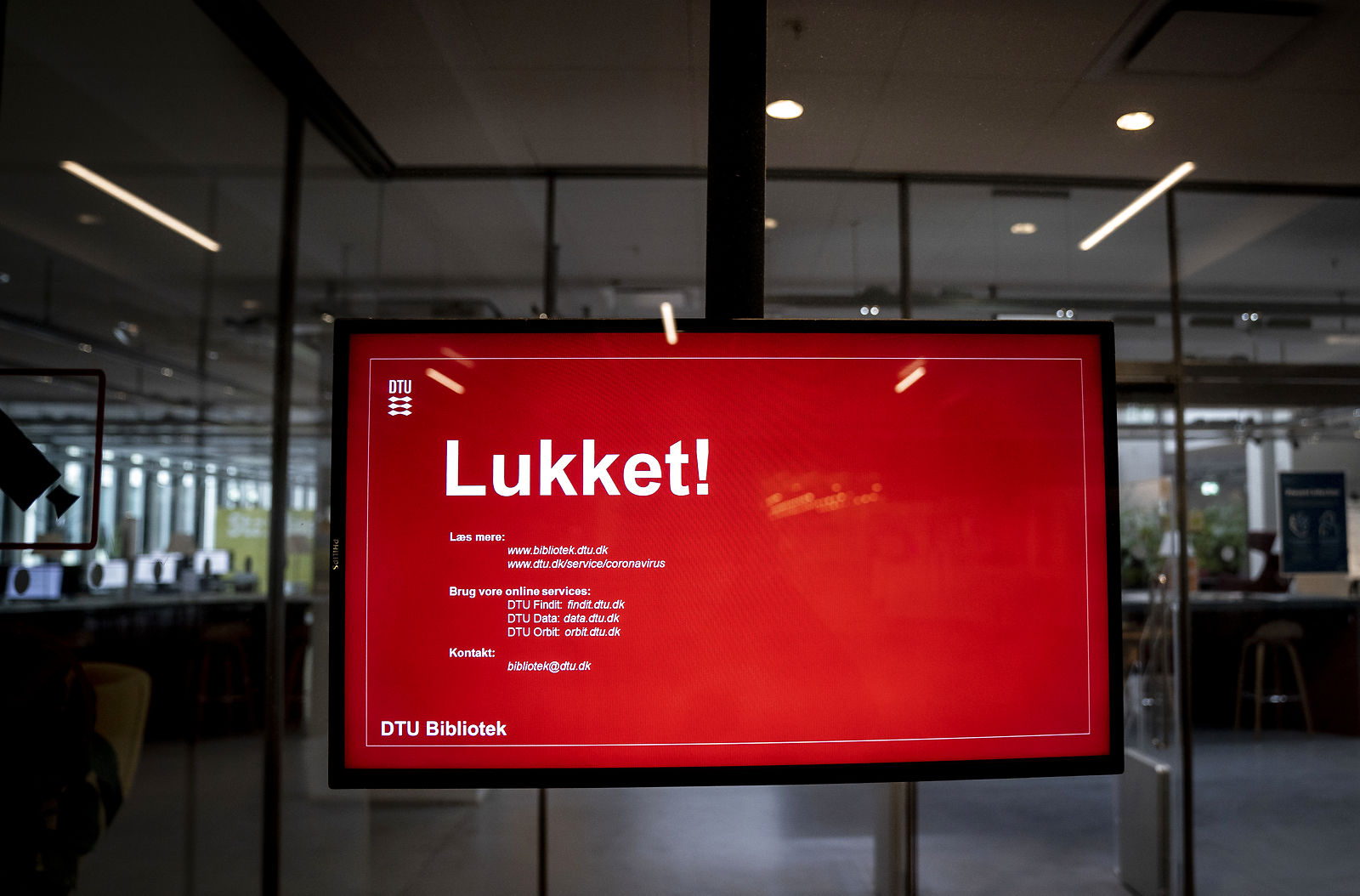 COVID-19: DTU i Lyngby er lukket, torsdag den 12. marts 2020