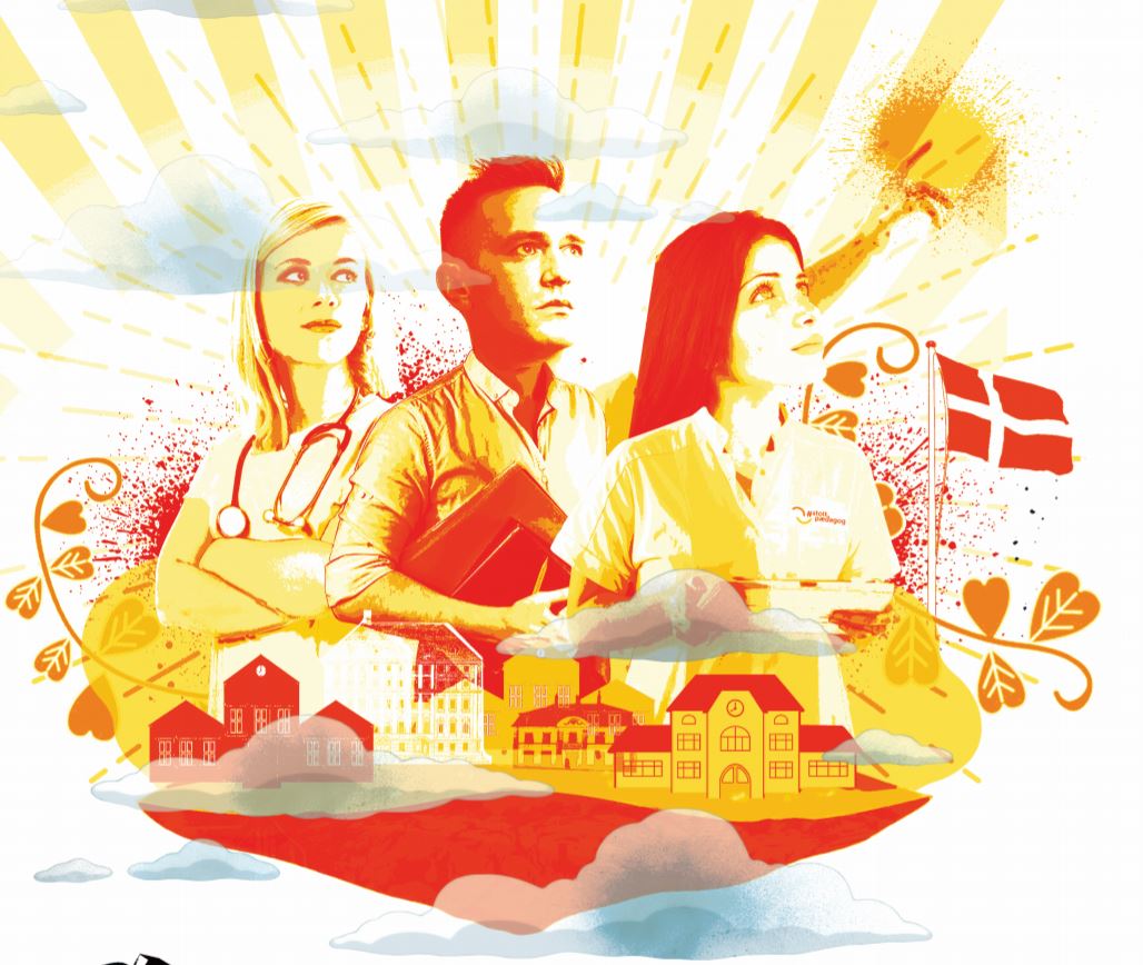 Illustration af Ane Halsboe-Jørgensens første år