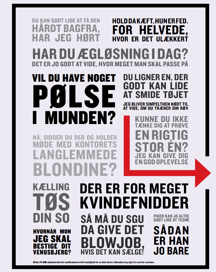 Foto af sexistiske kommentarer