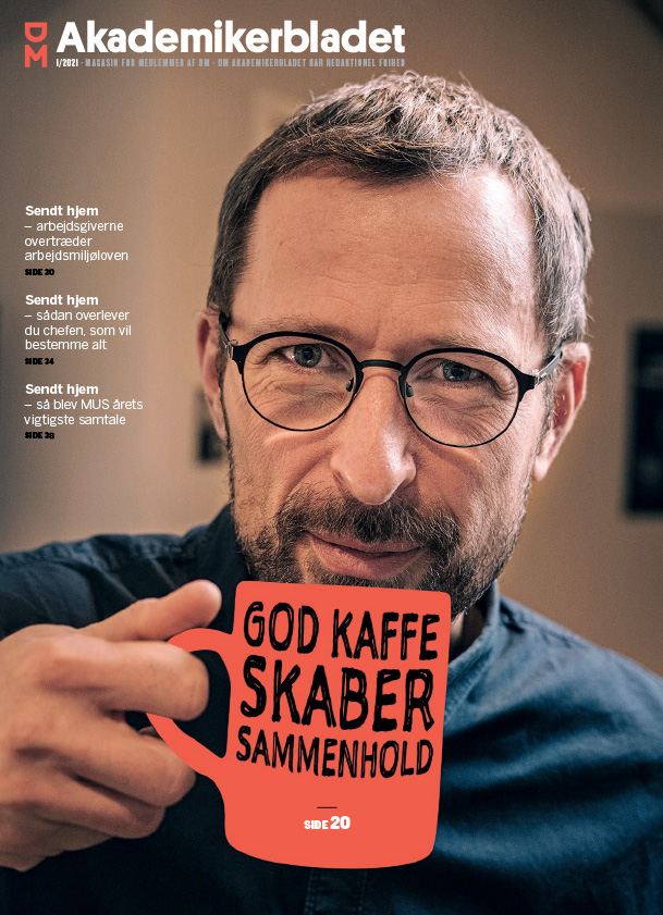 Foto af forside DM Akademikerbladet