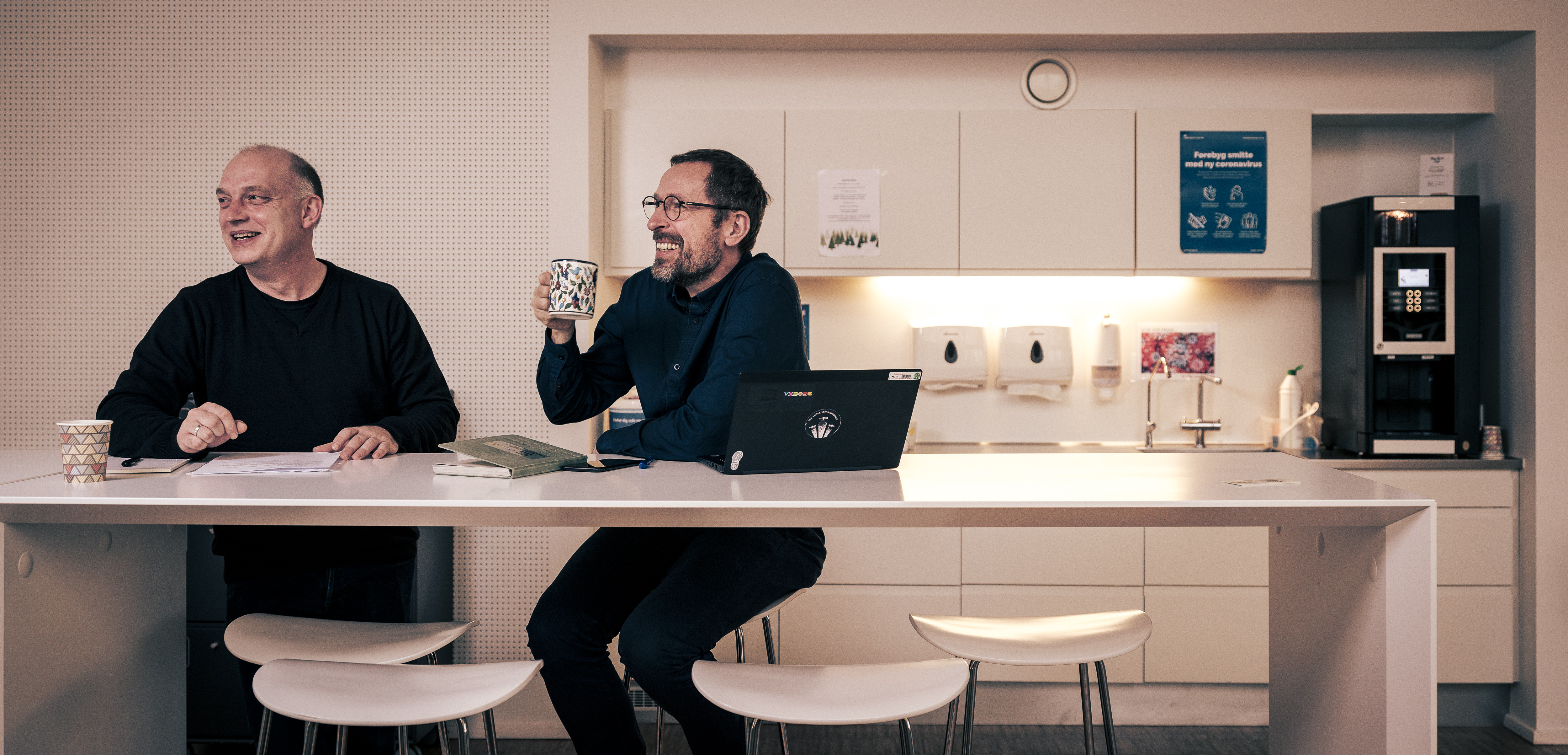 Foto af Henrik Holmskov, DM-tillidsrepræsentant i Viborg Kommune, og kollegaen Thomas