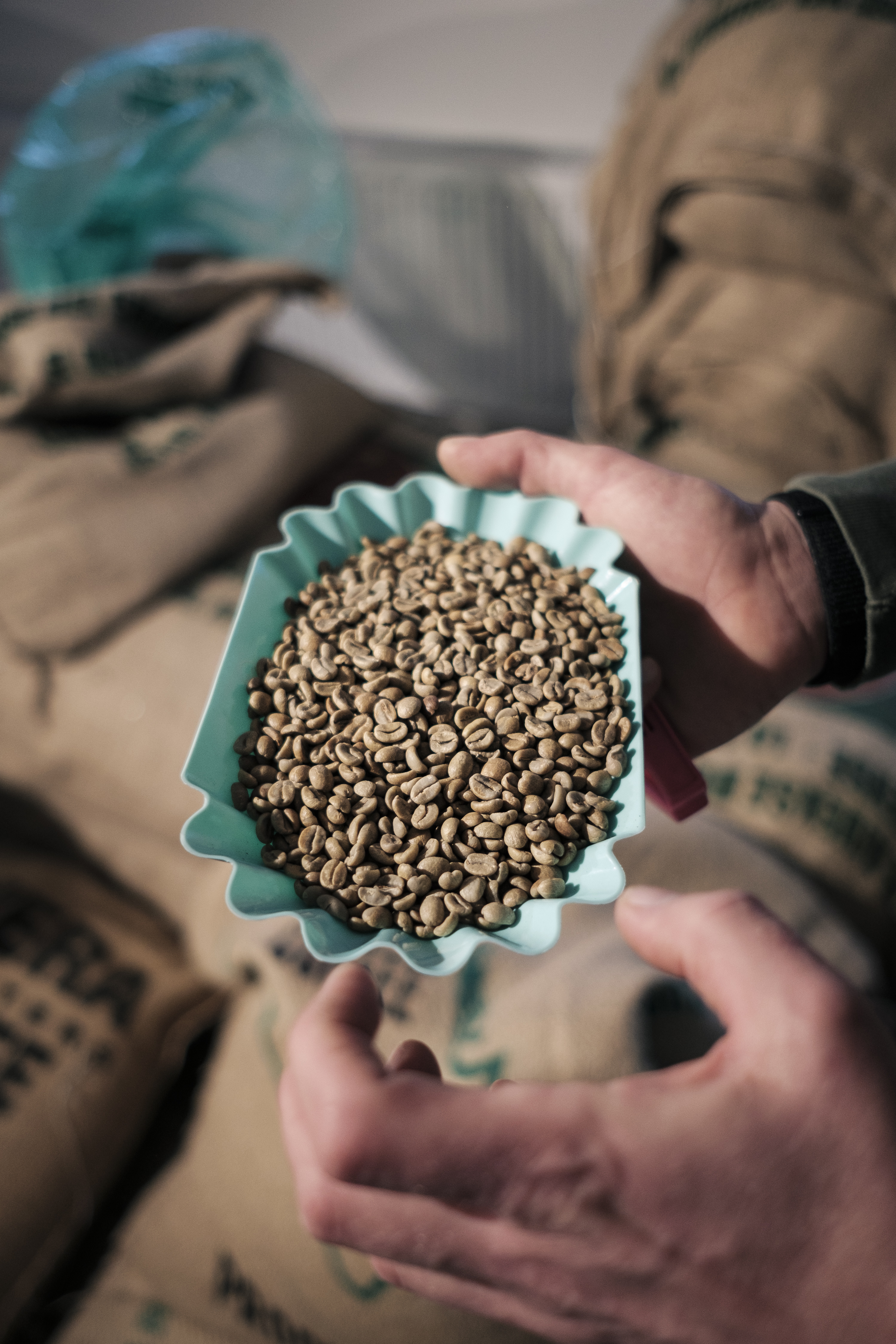 Foto af kaffebønner