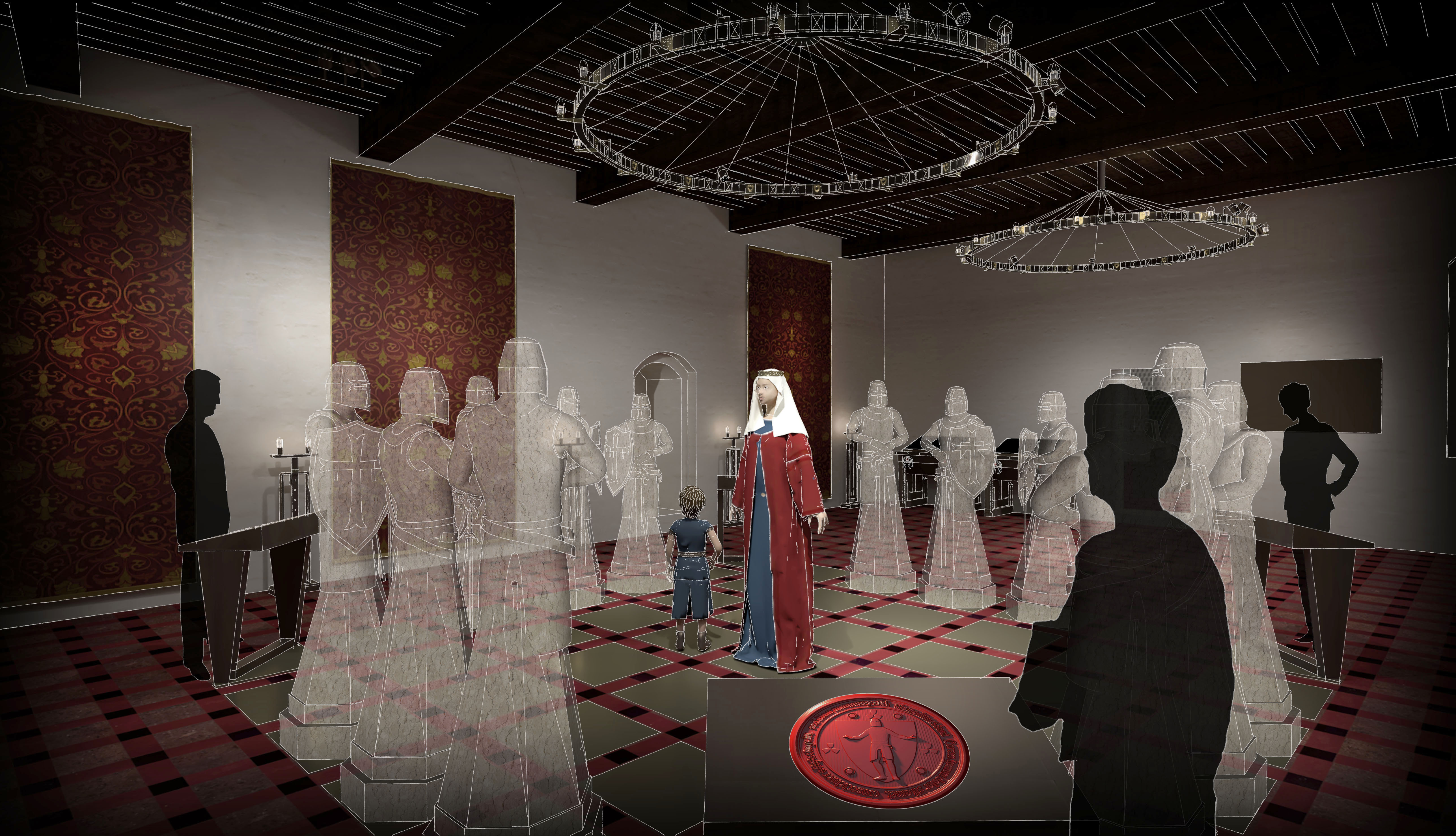 Margrethe 1. og broderen Oluf i et magtspil