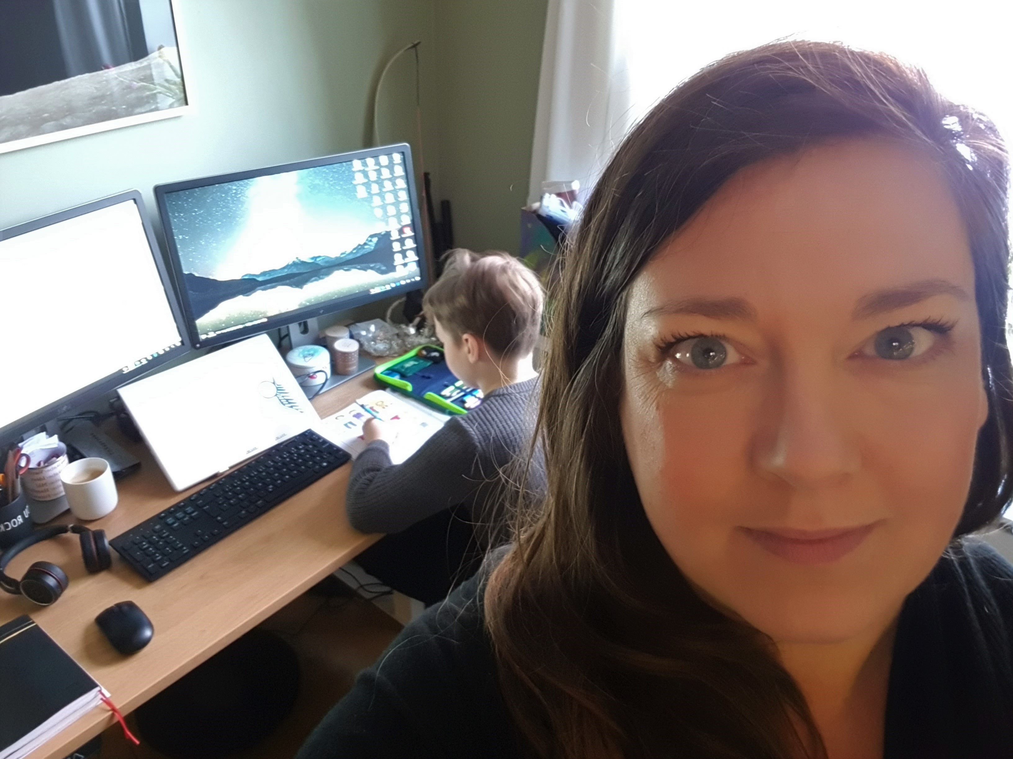 Vicky Garland Johansen arbejder hjemme under corona