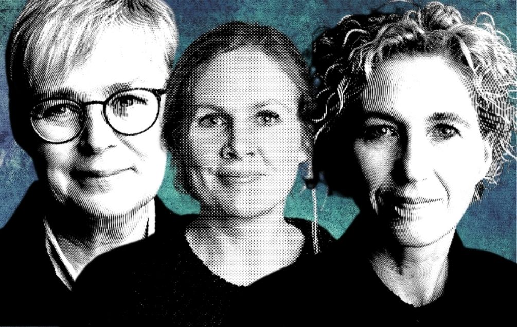 socialrådgiver Bodil Arp Rasmussen (tv.), konsulent Cecilie Cohrt og konsulent Berit Krøyer Rasmussen