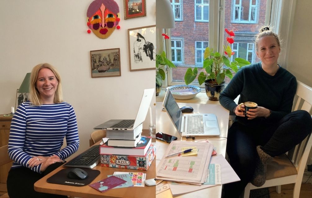 Nynne Bern før og efter et år med corona