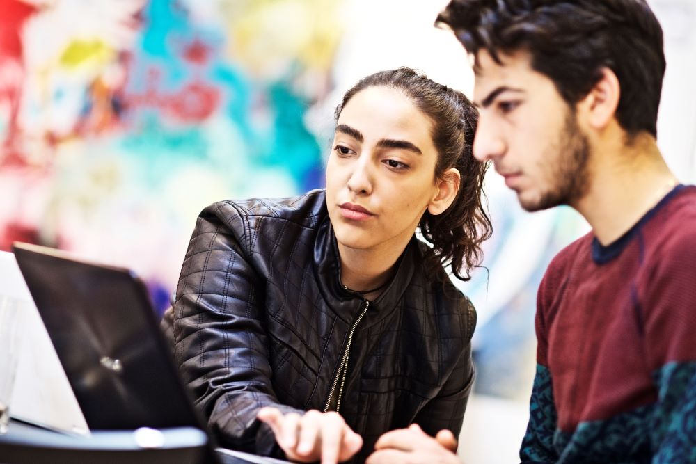 Studerende på Københavns Erhvervsakademi