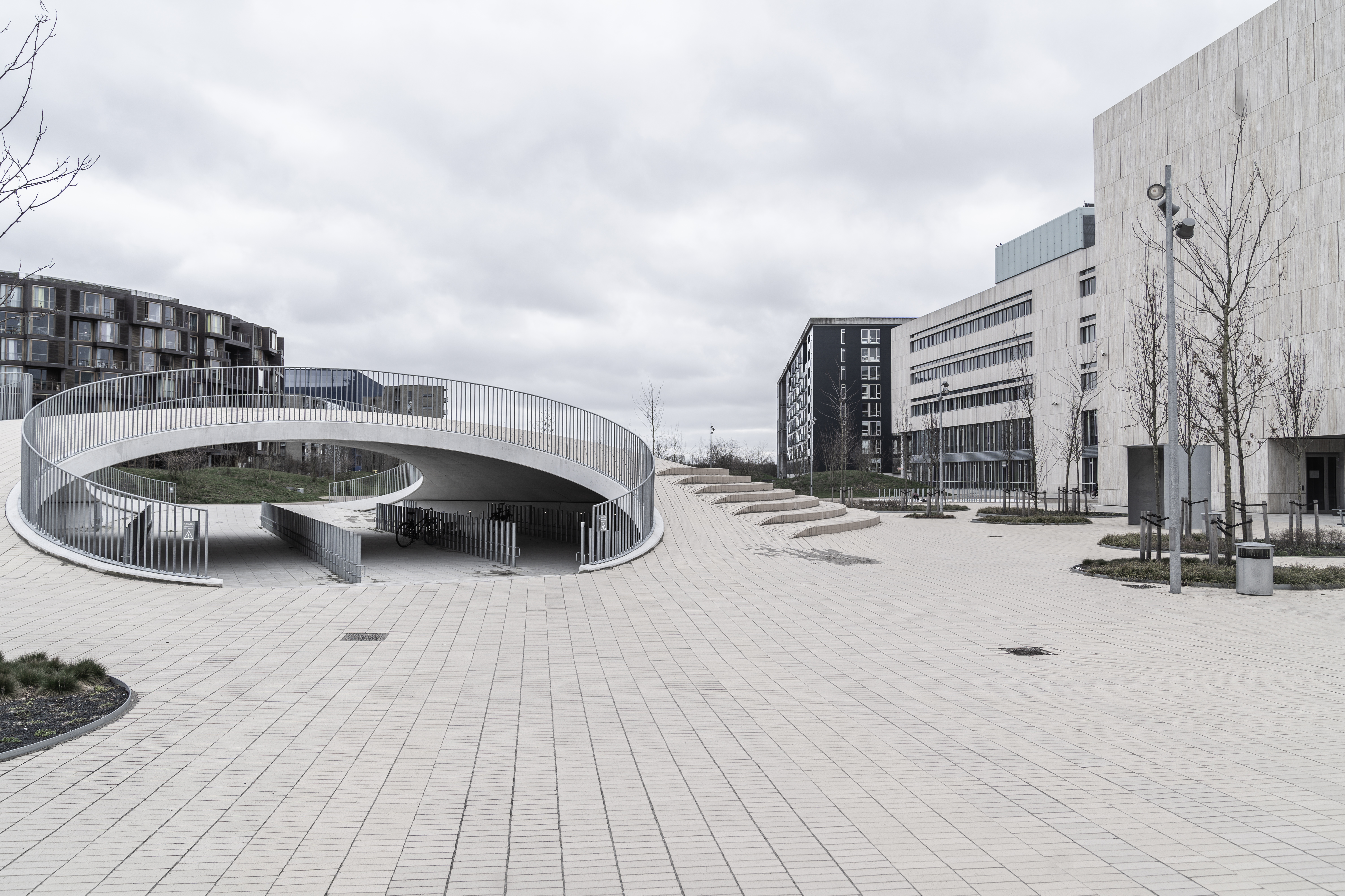 Københavns Universitet Amager, udendørs tomt for mennesker