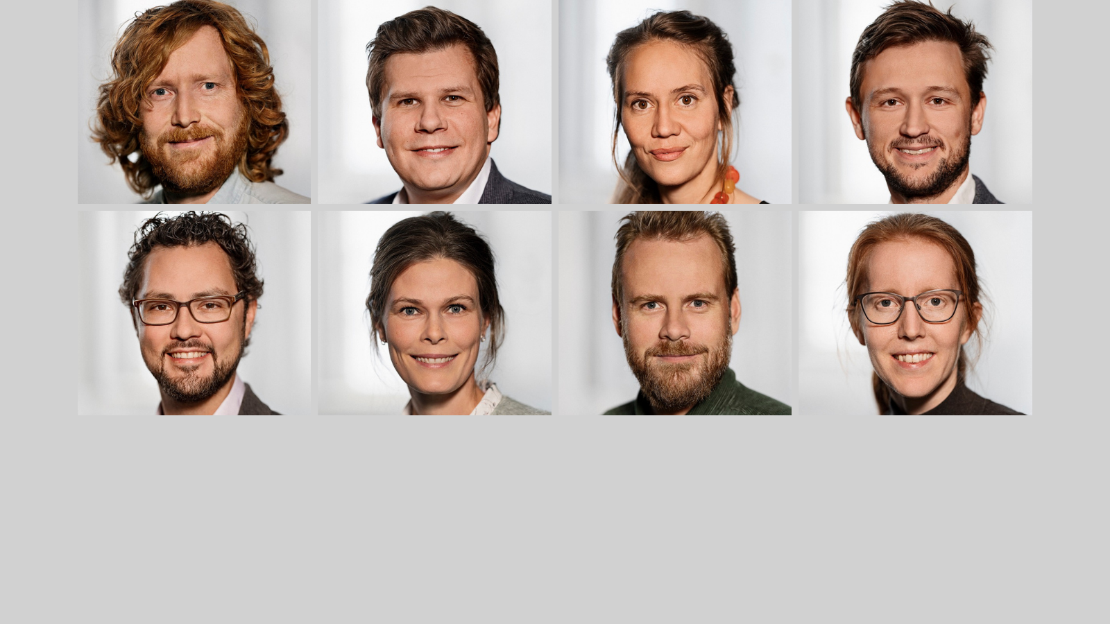 foto af nye medlemmer i Det Unge Akademi