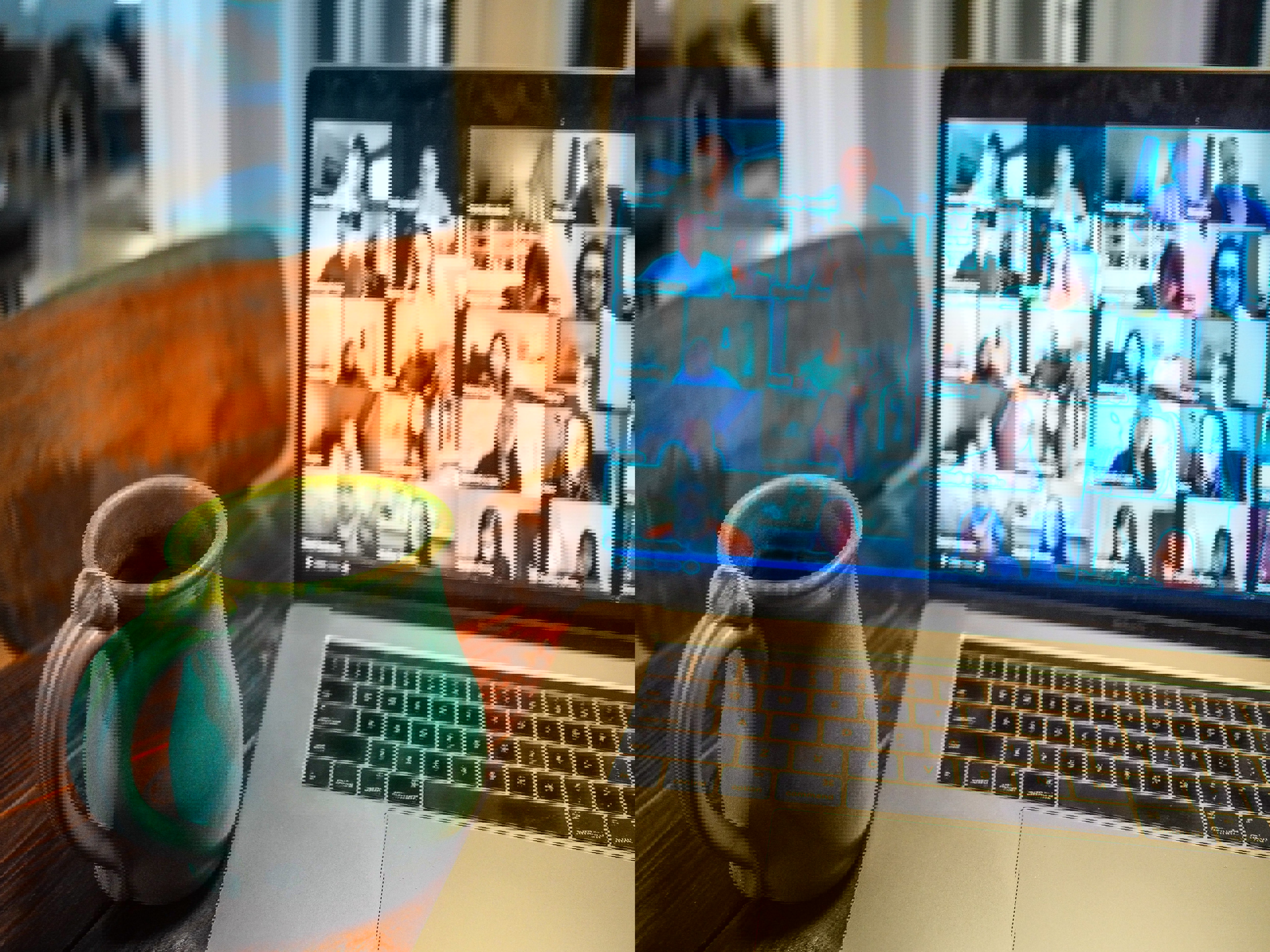 Foto af online forelæsning