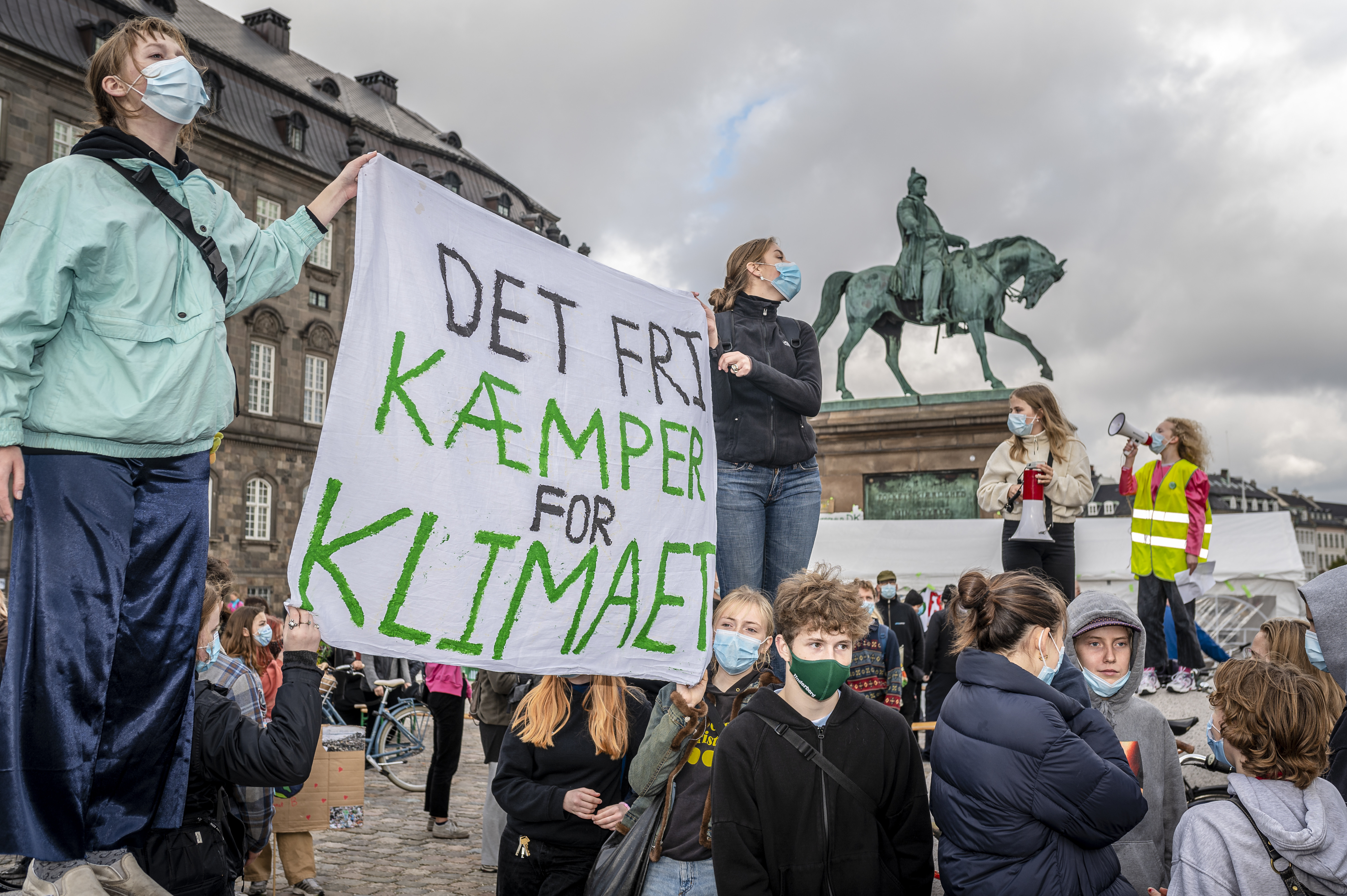 Foto af klimademonstration