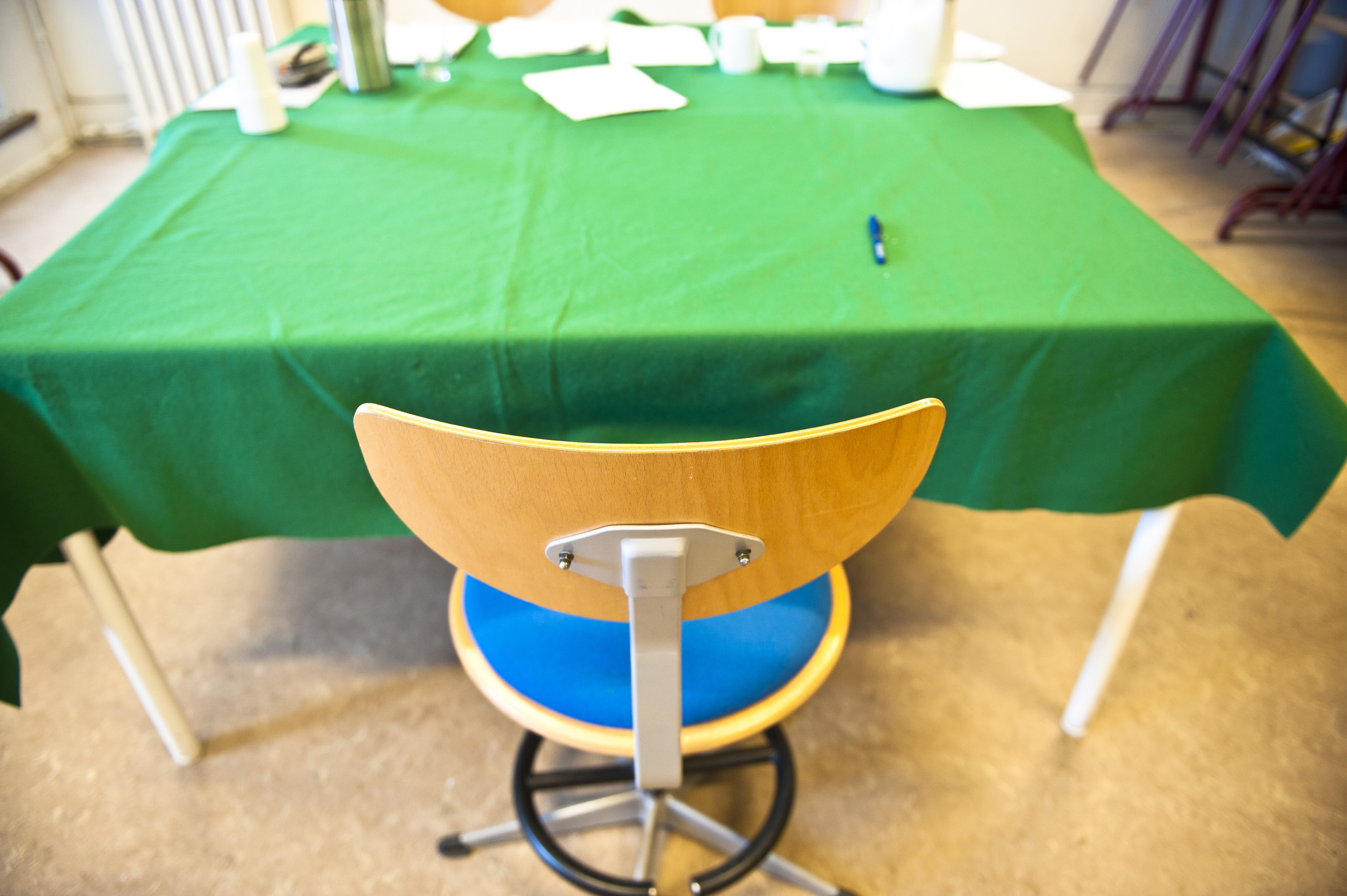 Det grønne bord til eksamen