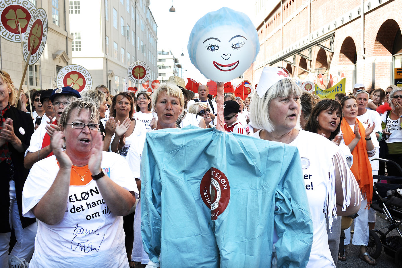 Sygeplejersker strejkede i 2008