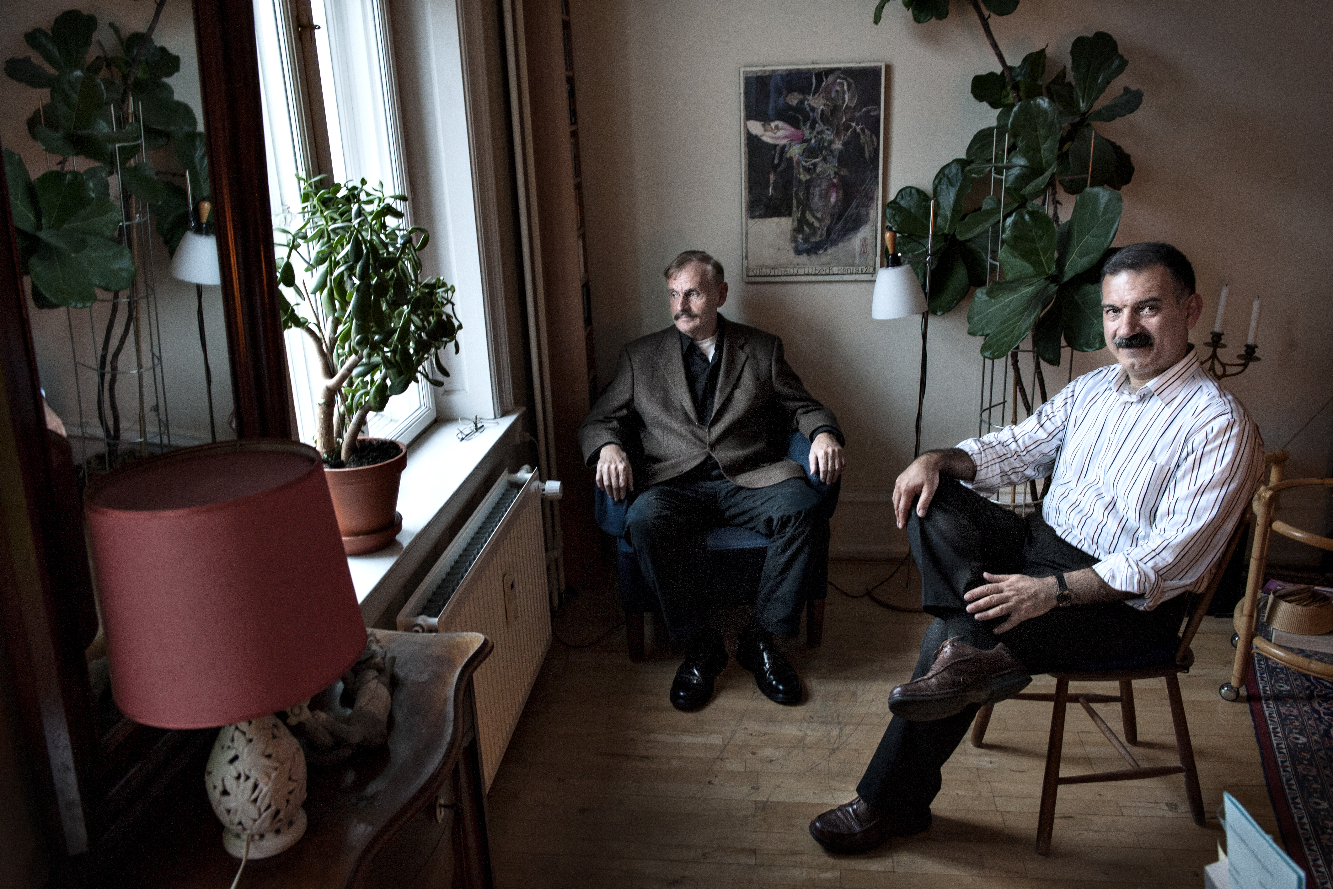 Lektor Mehmet Ümit Necef (th) og professor Henning Bech (tv)