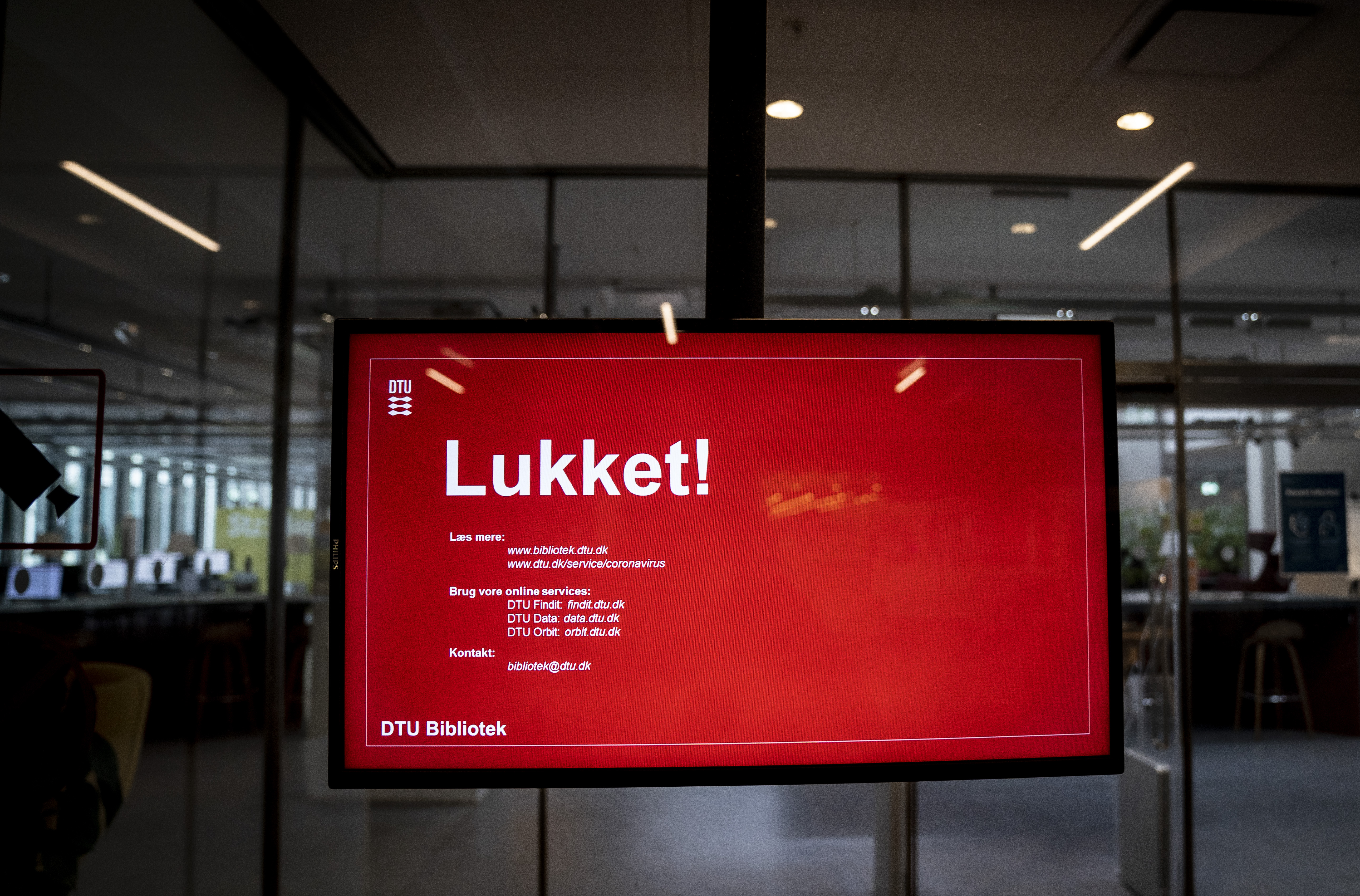 Foto af et lukket DTU