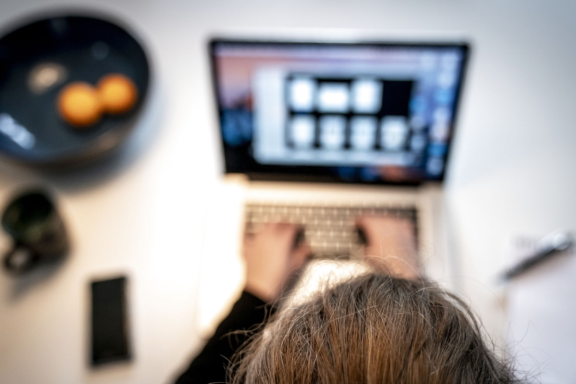 Foto af onlineundervisning