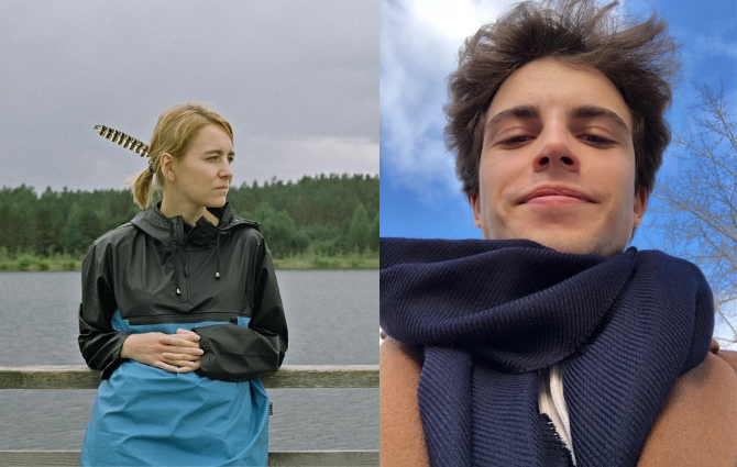 Gleb og Aurelija læser dansk i udlandet 