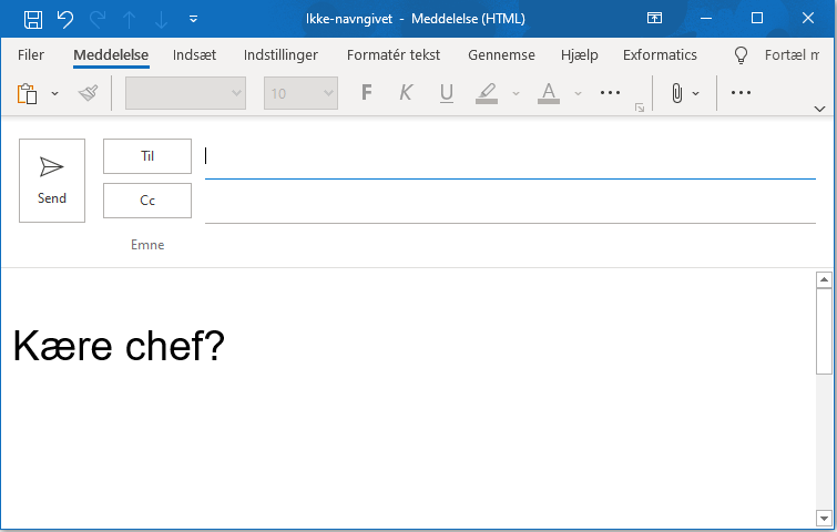 Kære chef? til artikel om starthilsner