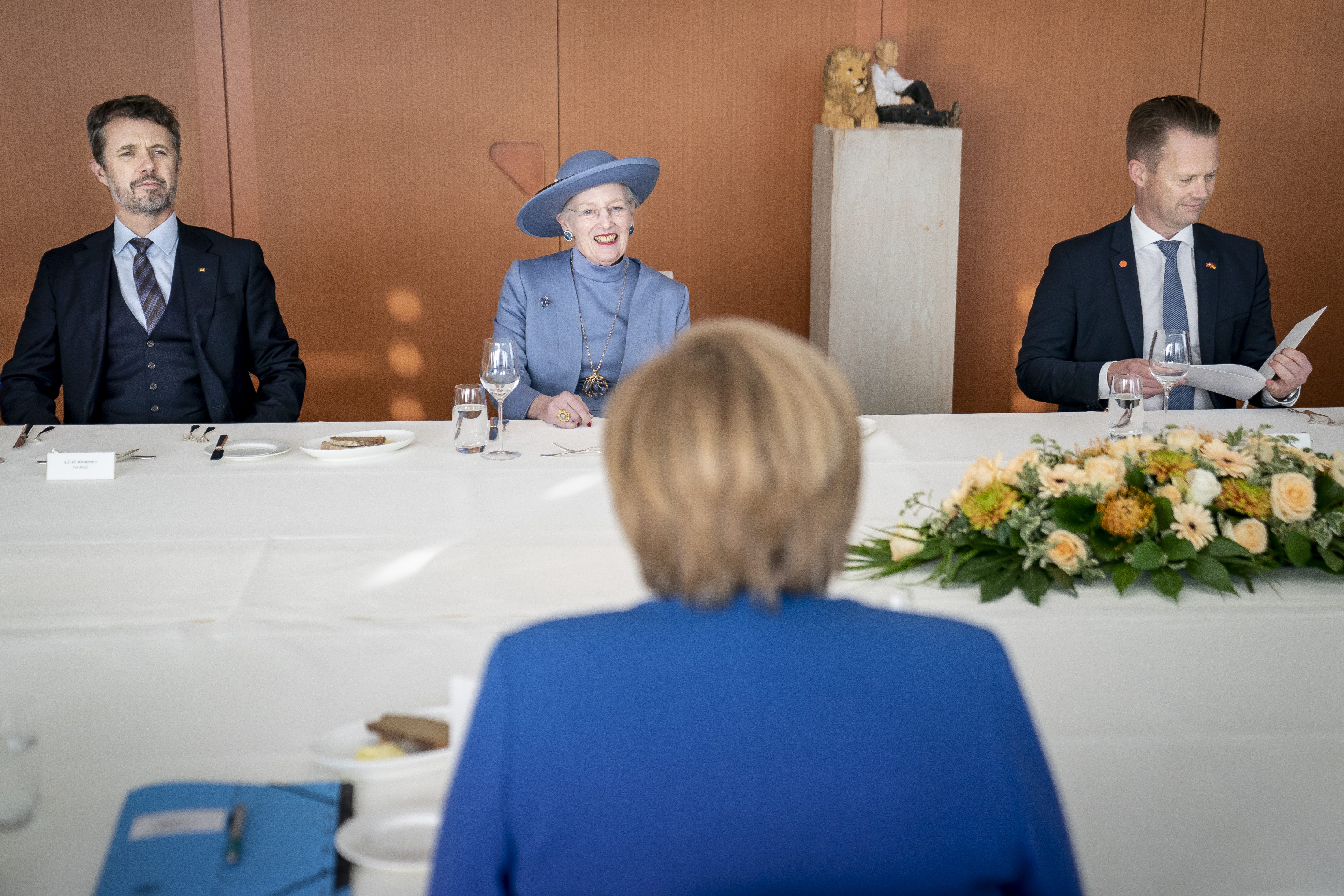 Dronning Margrethe og Angela Merkel