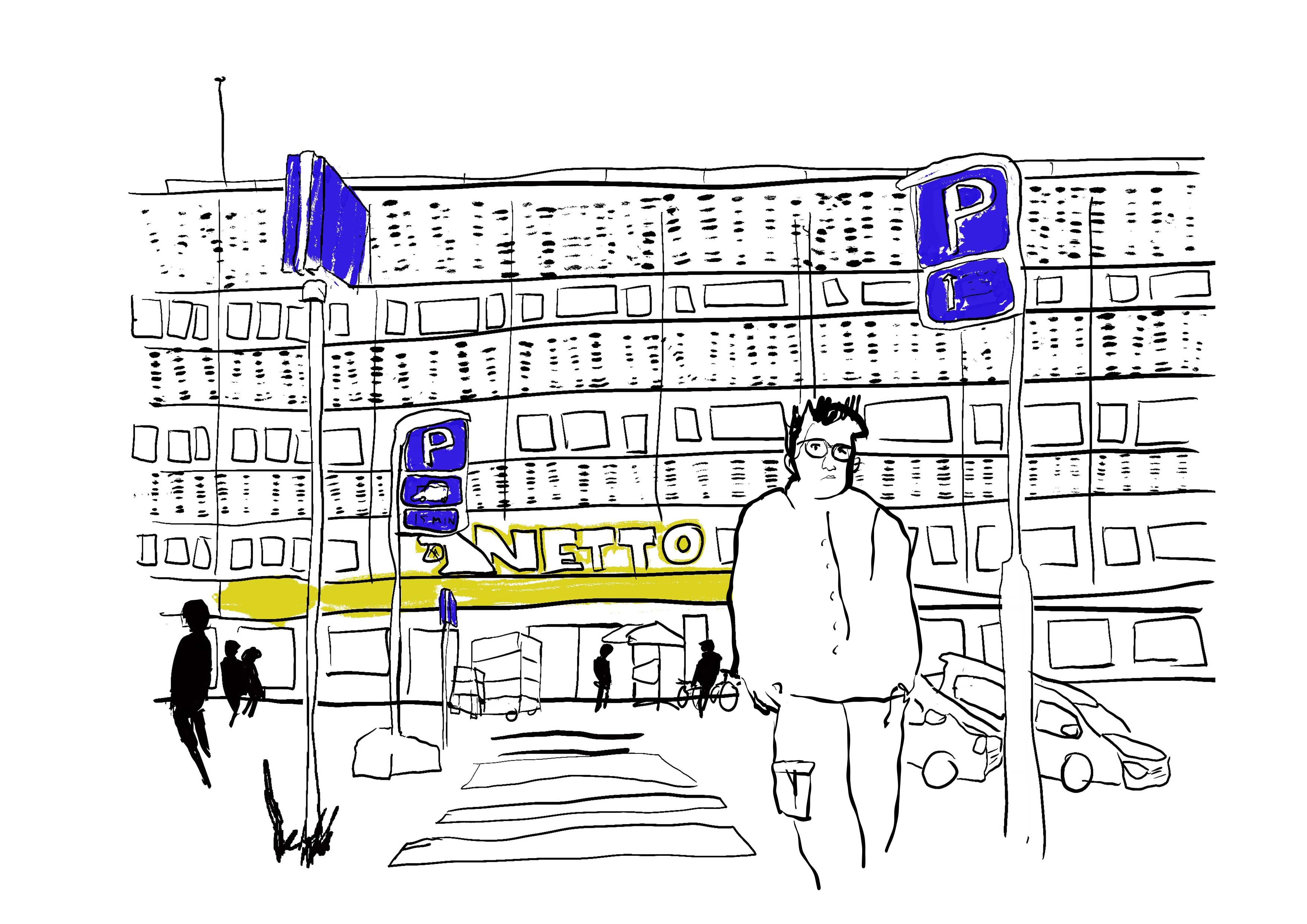 Tegning af Jakob Fälling