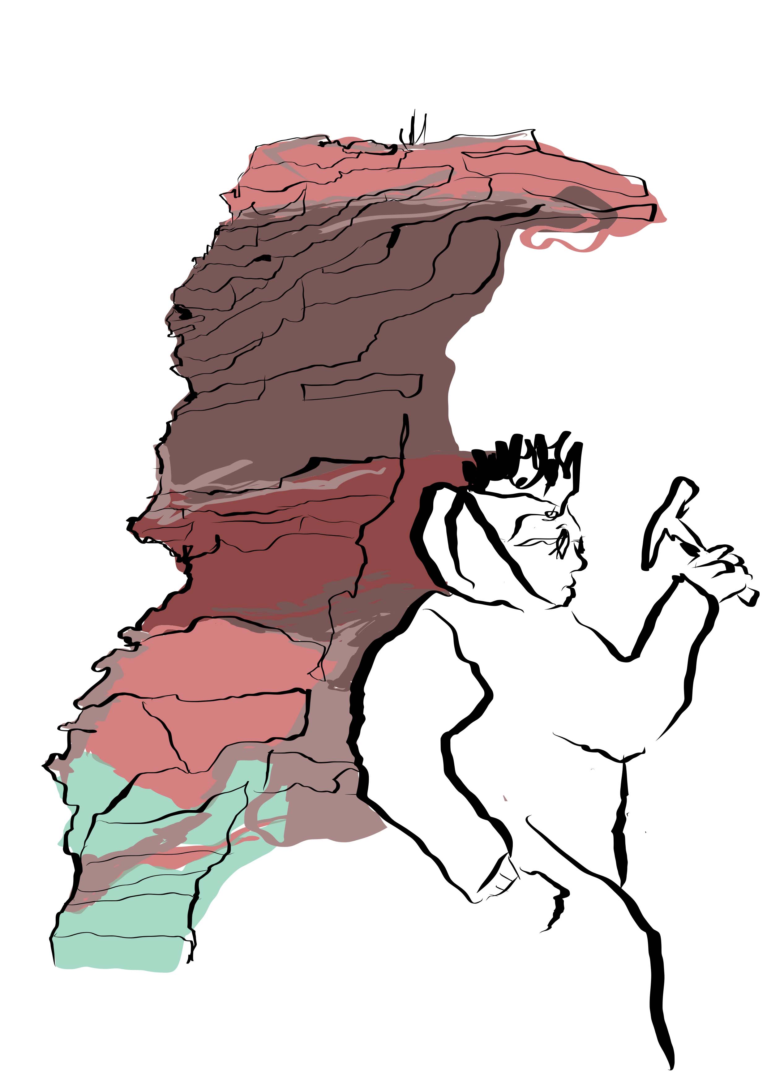 Tegning af Jakob Fälling