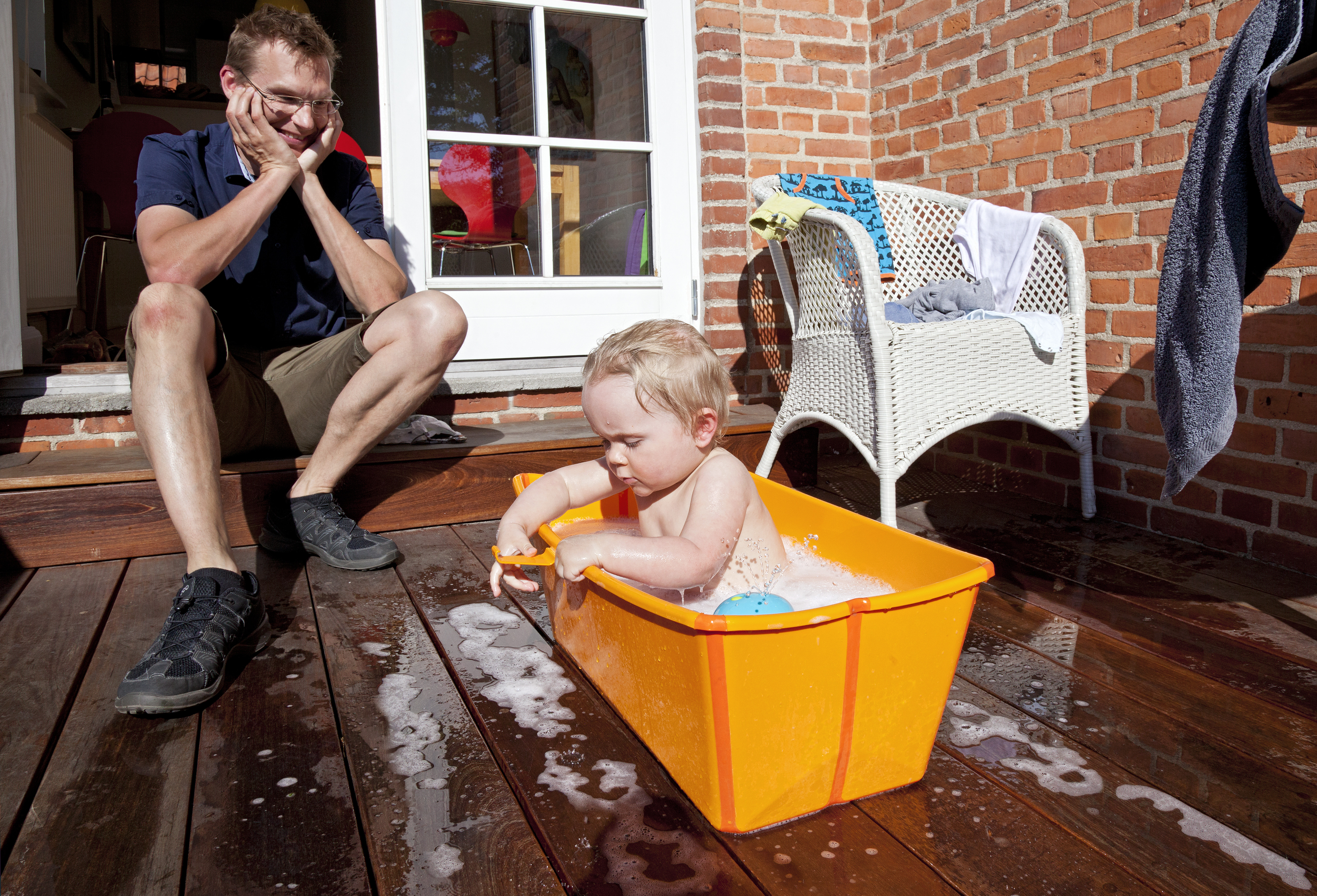 Far på barsel, private virksomheder