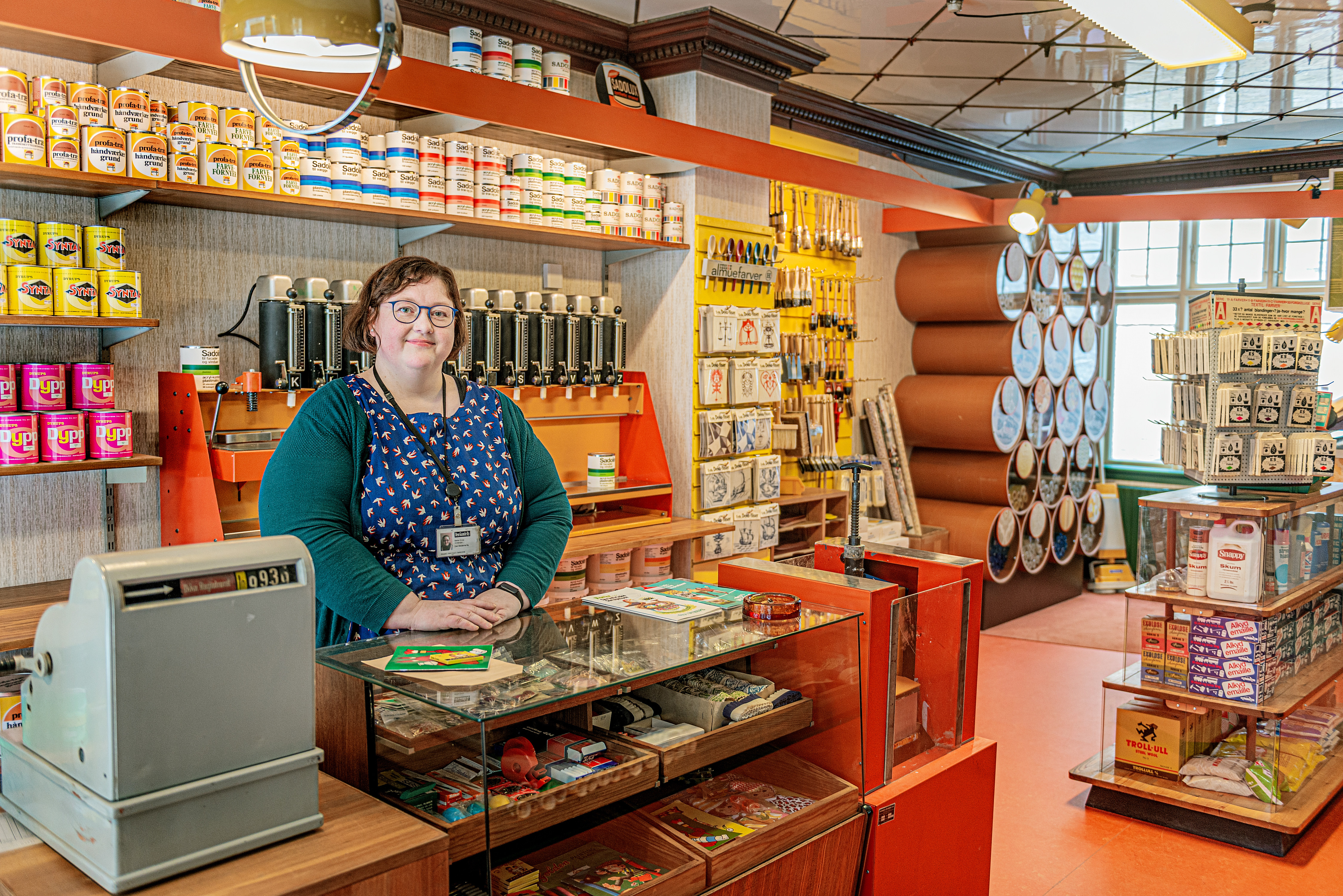 Foto af farvehandel i Den Gamle By