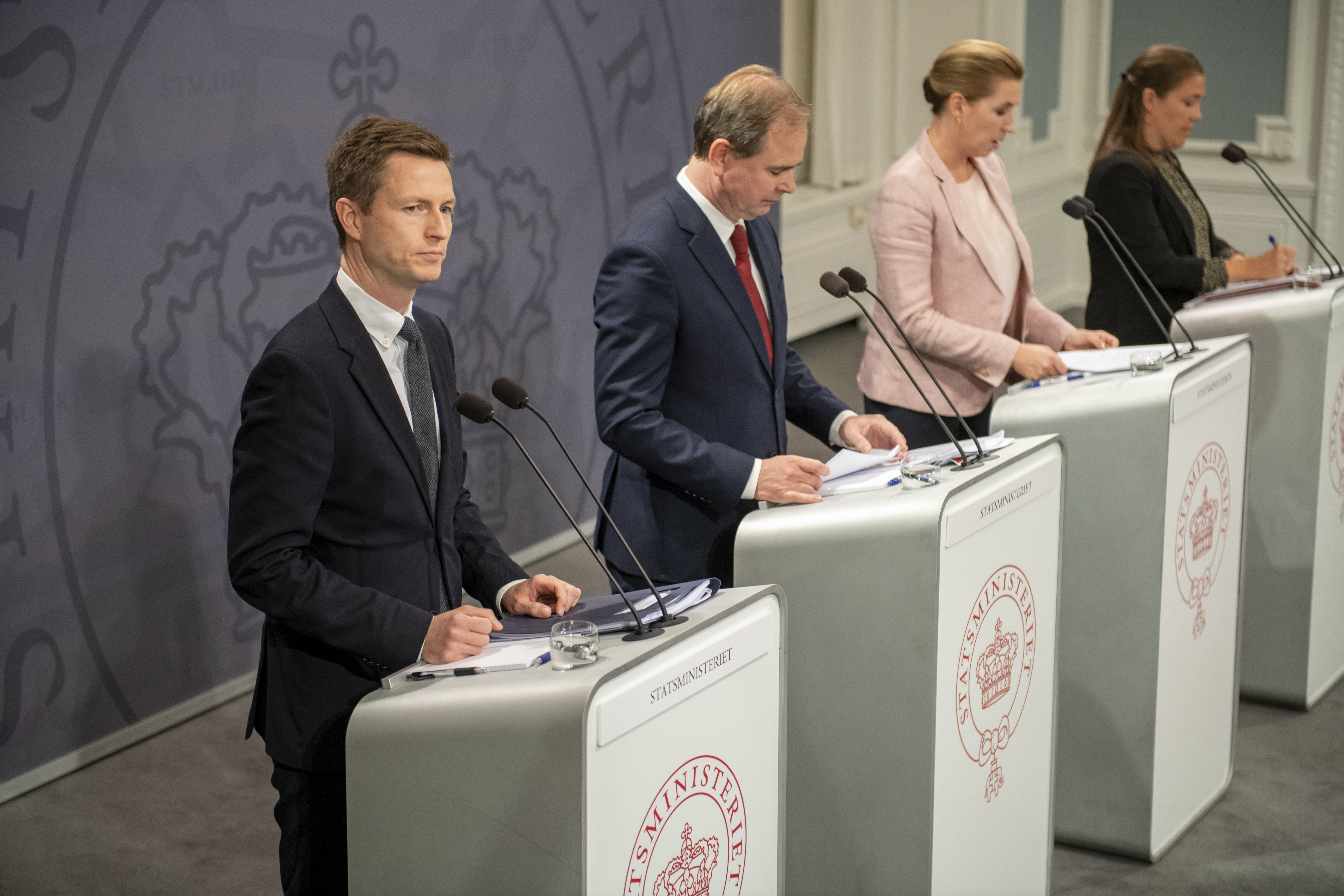 Uddannelsesminister Jesper Petersen ved præsentationen af Danmark kan mere III