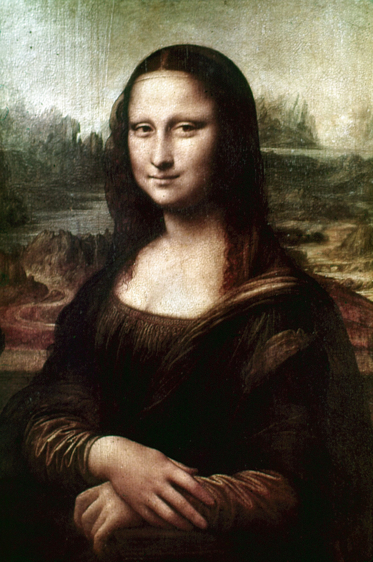 Mona Lisa er malet af Leonardo da Vinci og hænger på Louvre i Paris. 