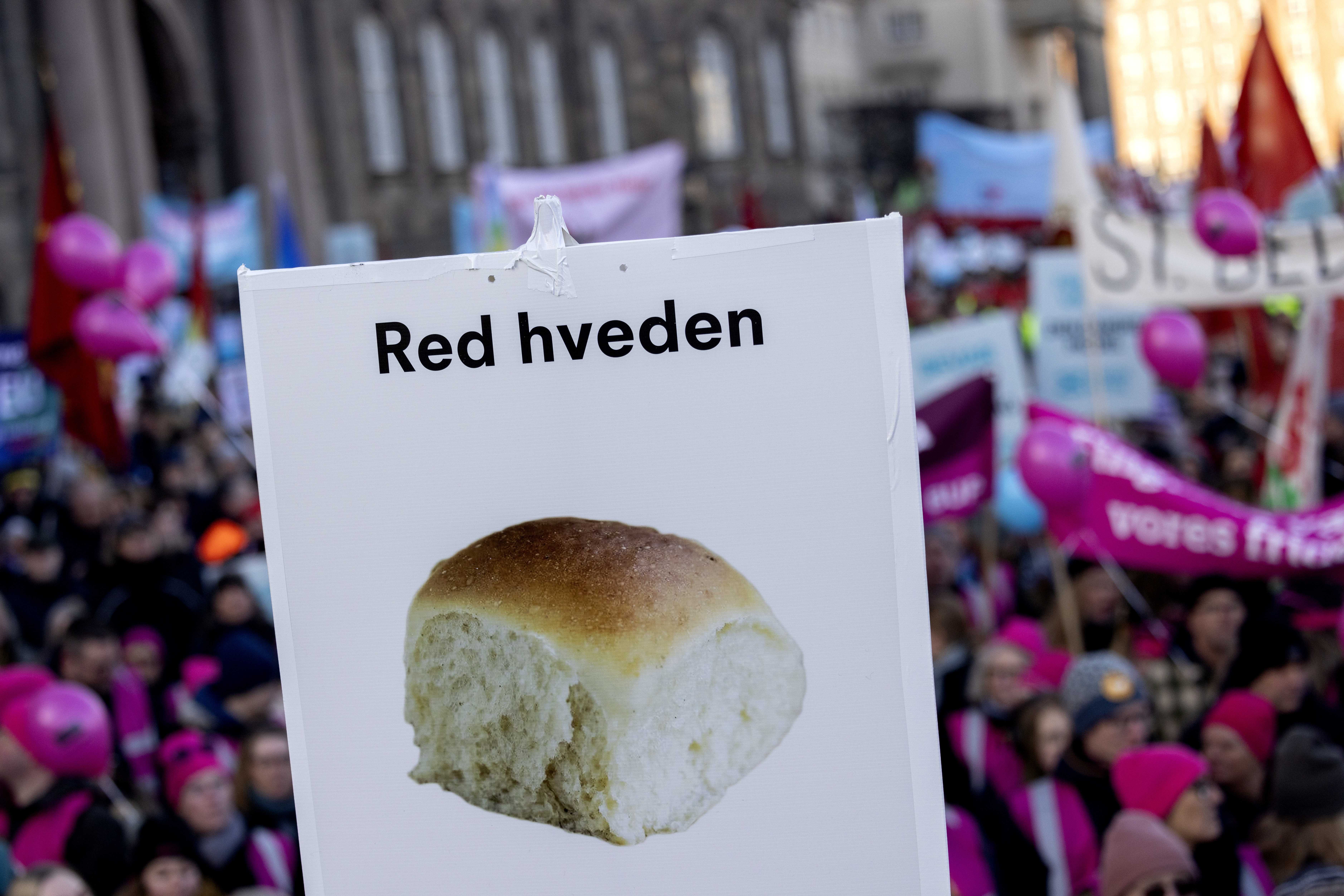 Demonstration imod skrotning af store bededag