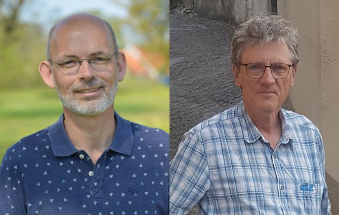 Foto af Jens-Christian Svenning og Bent Vad Odgaard