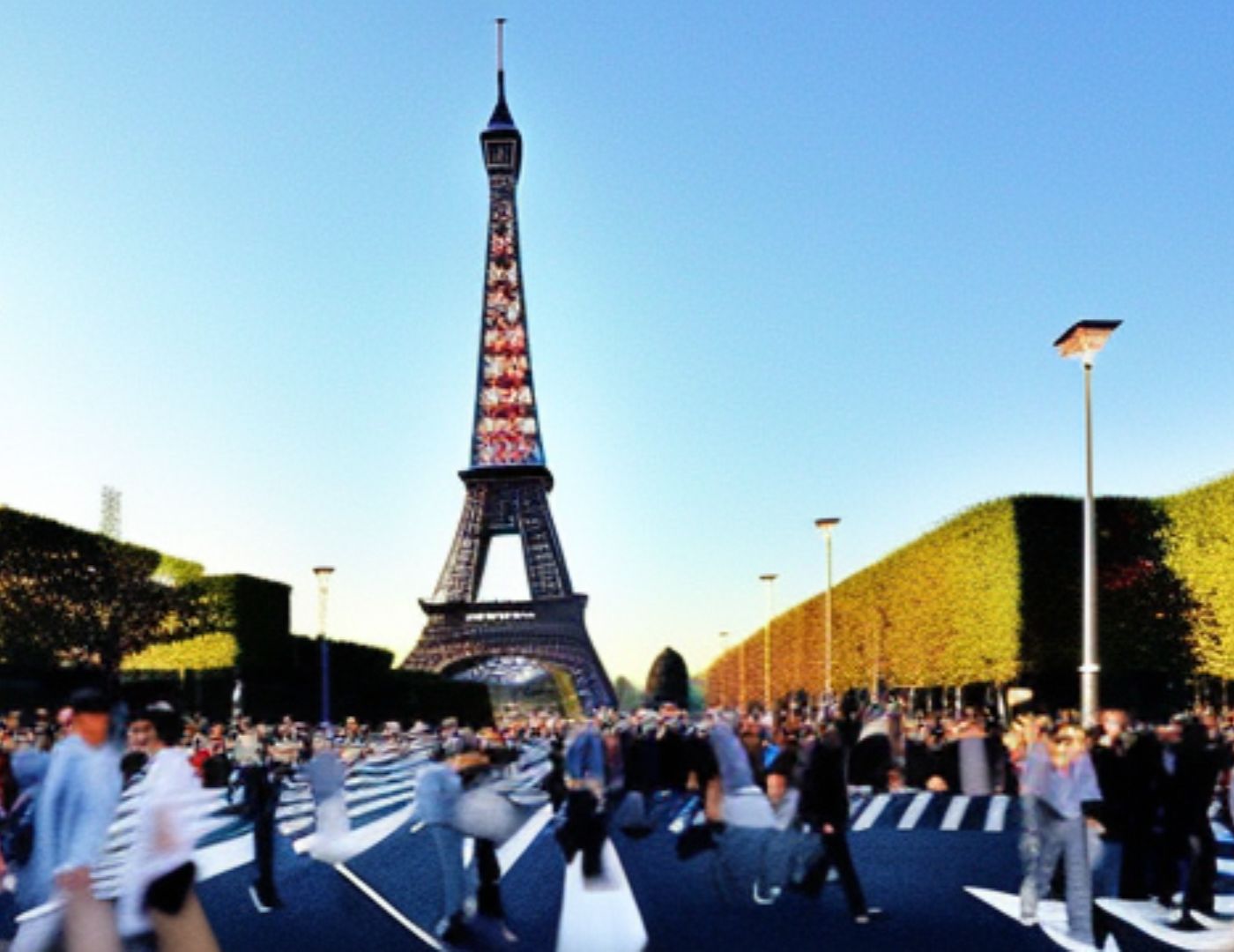 Eiffeltårn arbejde i udlandet