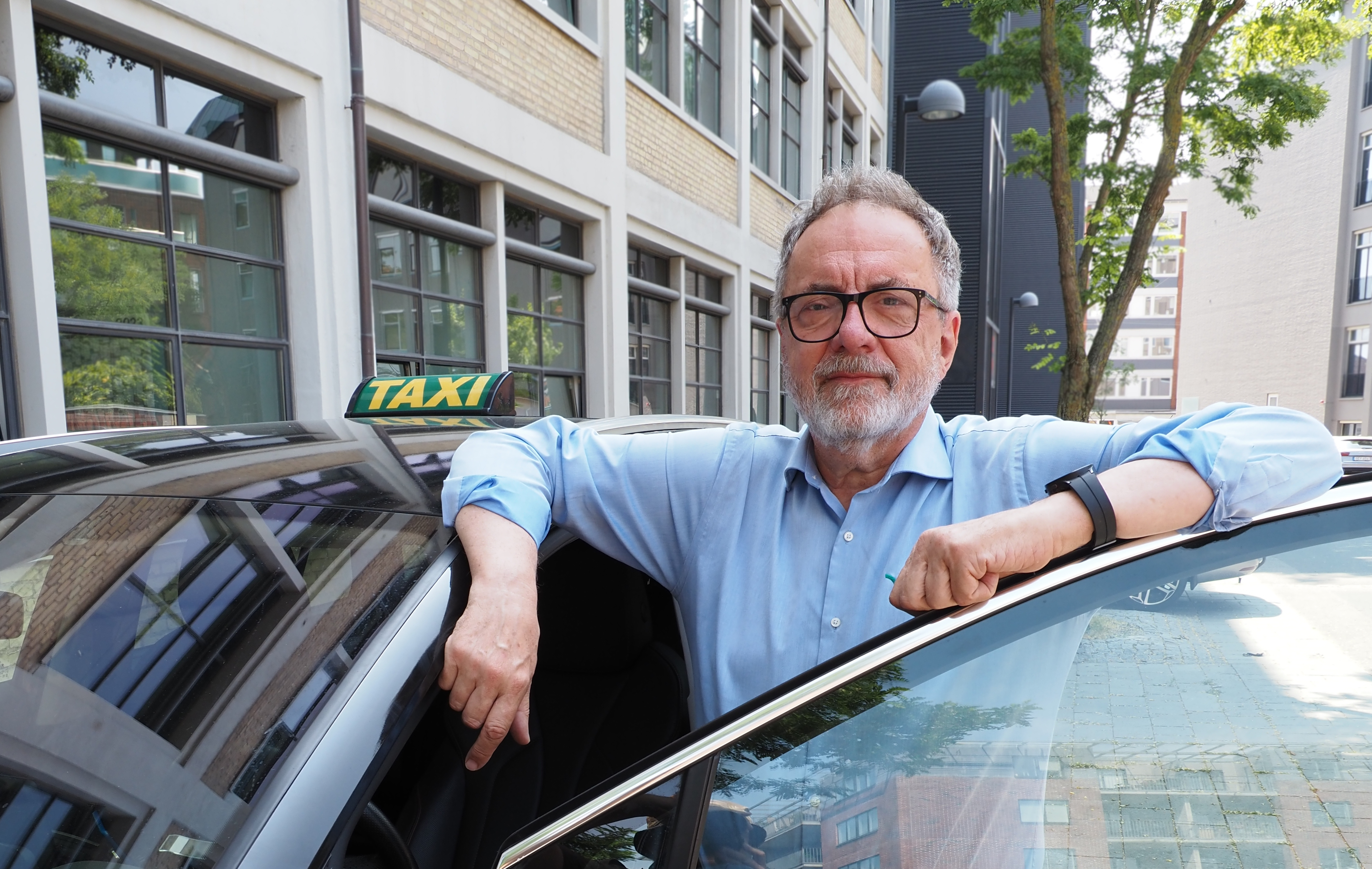 Jesper Grunwald, tidligere DR-chef, nu taxachauffør