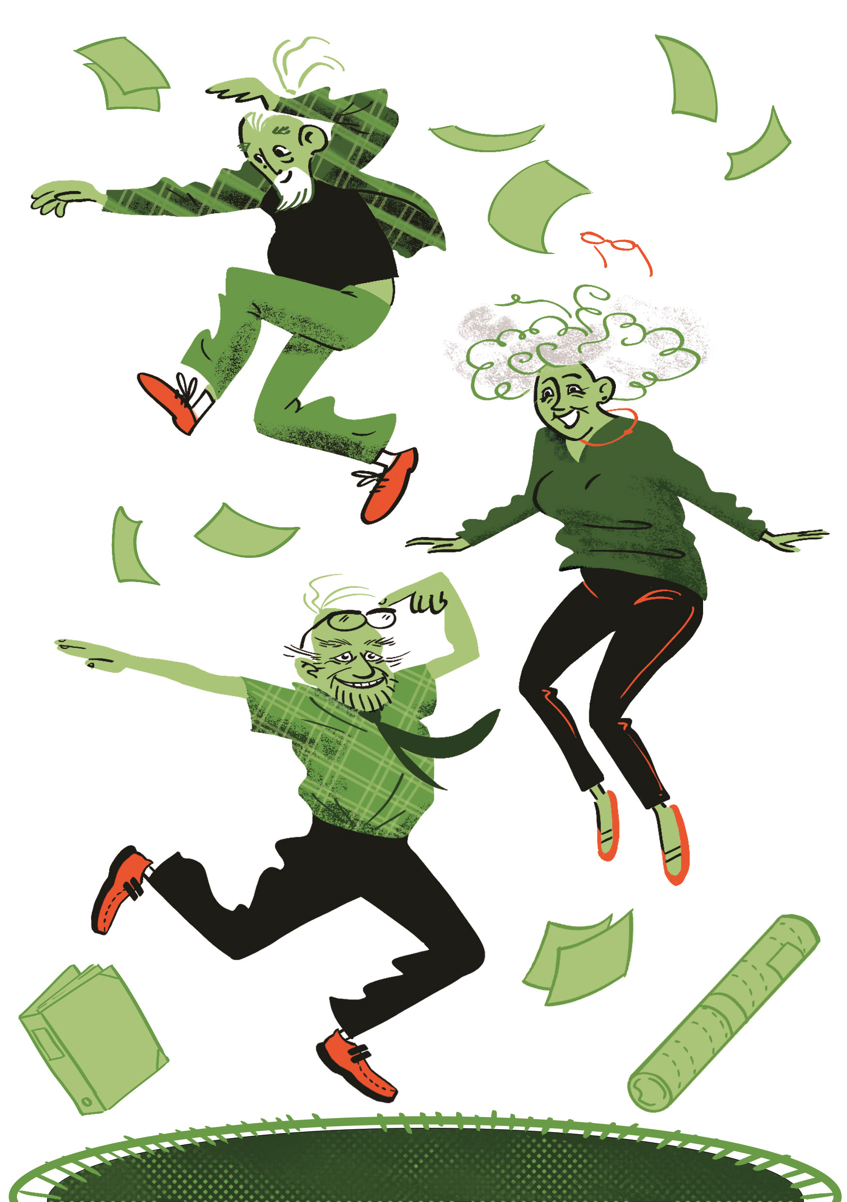 Trampolin uden baggrund