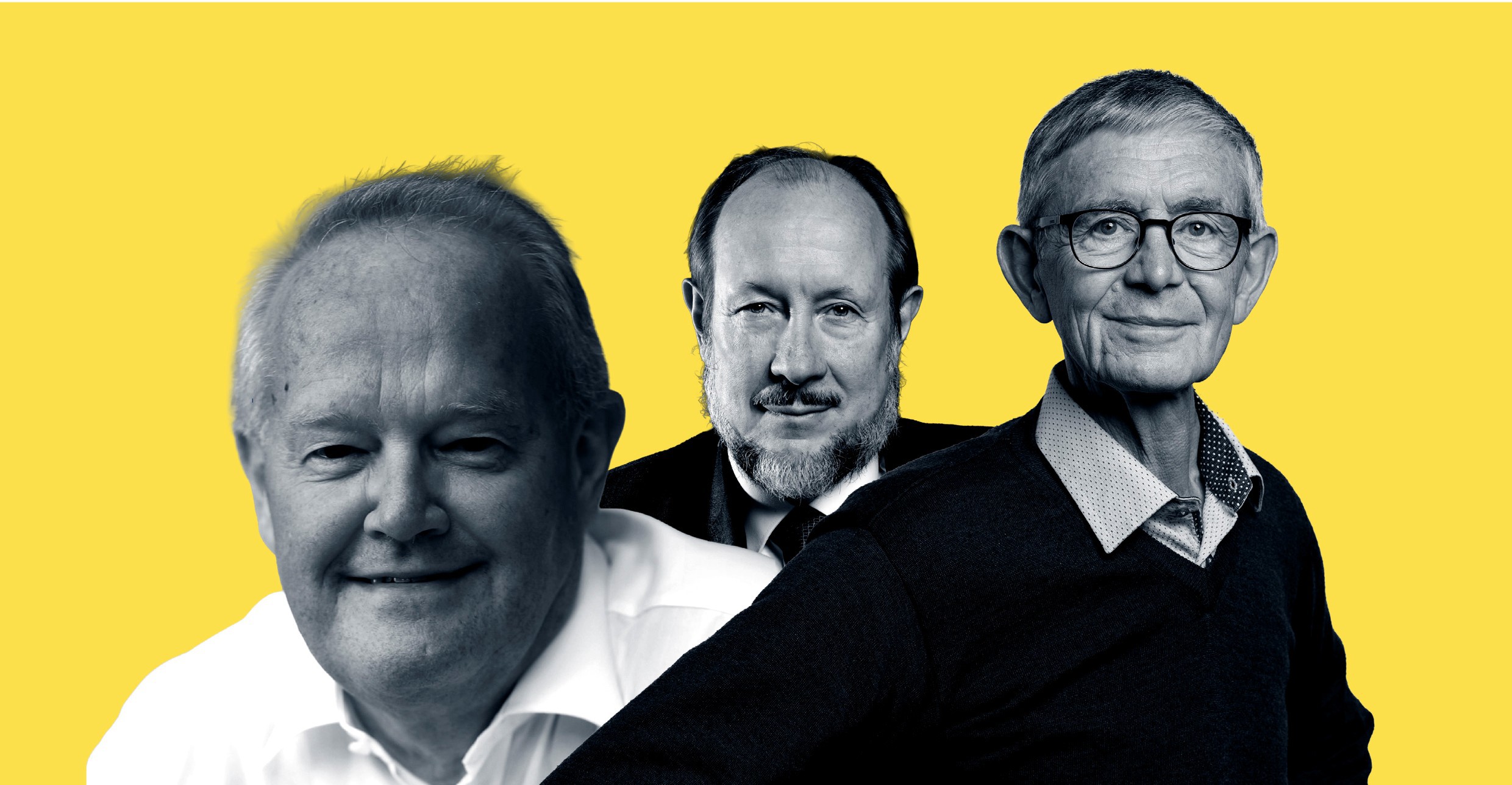 Fra venstre: Jørgen Søndergaard, Niels Kærgård og Peder Andersen har alle et indgående kendskab til universitetsverdenen. De har hver især en fortid som professorer ved henholdsvis Københavns Universitet og Syddansk Universitet.