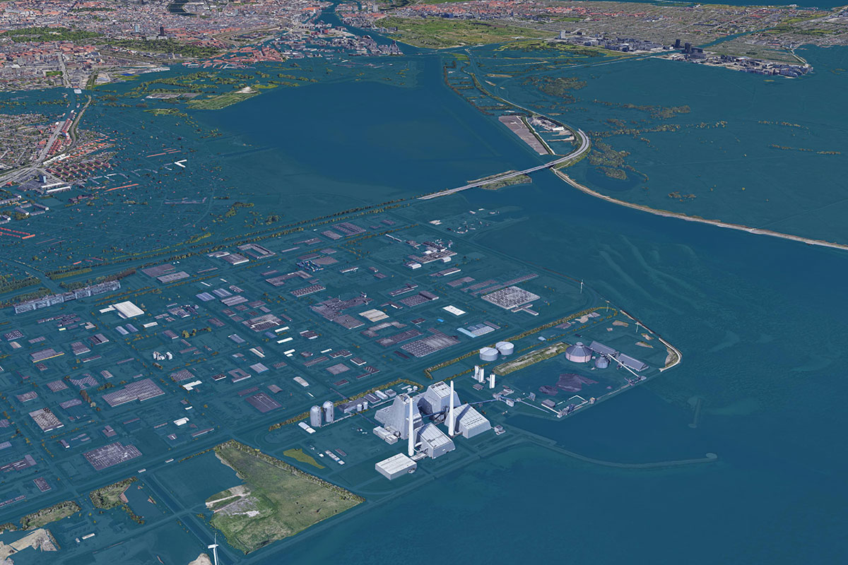 Oversigtsfoto 12X8 Kalveboderne 2000Aars Oversvoemelse I 2020 3D