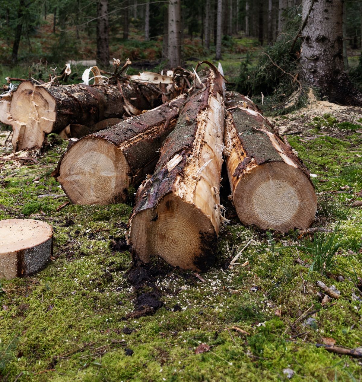 fældede træer til biodiversitet
