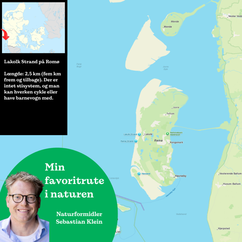 Kort over Rømø
