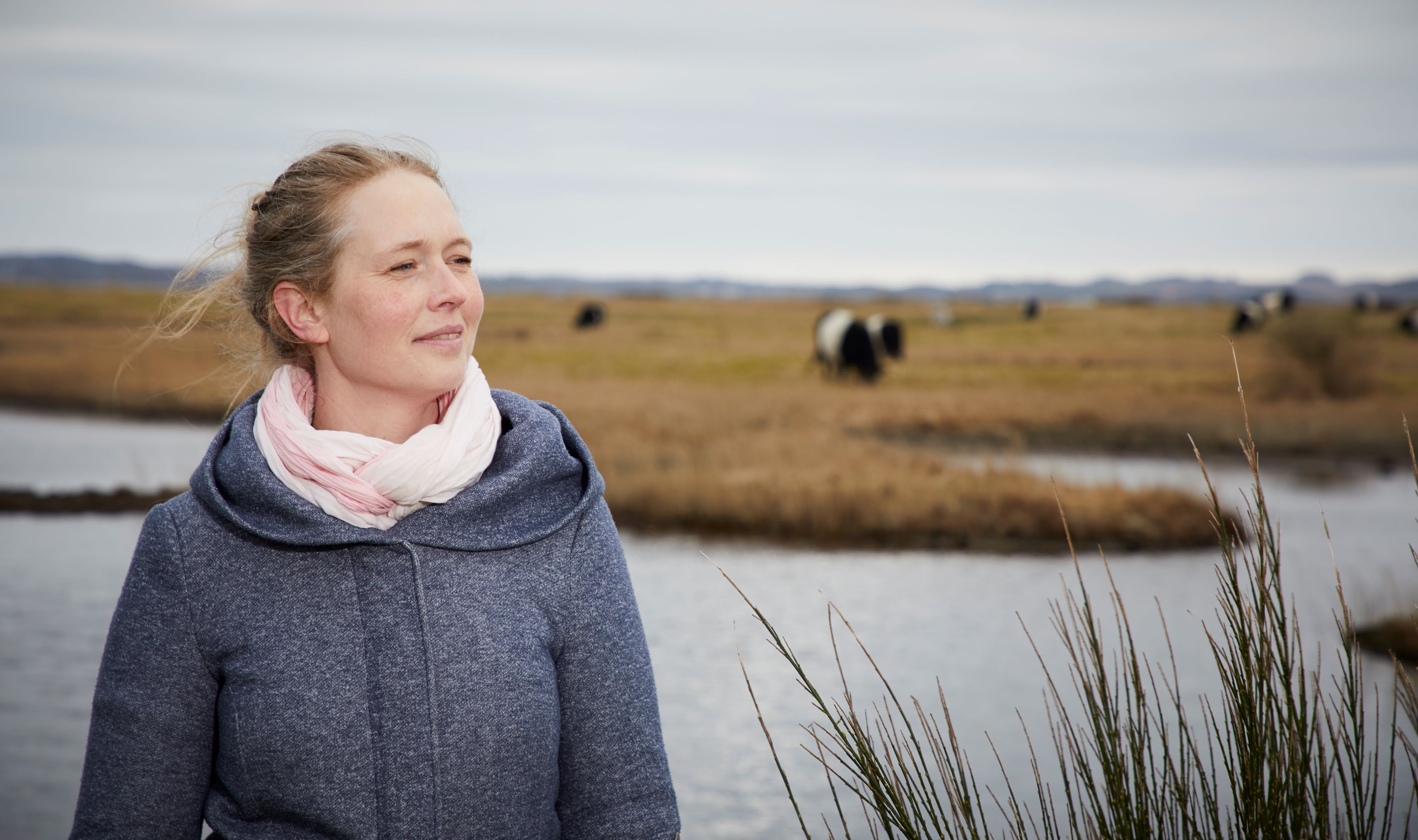 Anna Worm ved Limfjorden