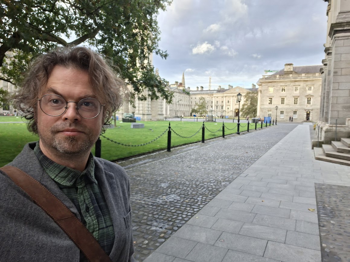 Magnus Pharao Hansen - selfie på Trinity College i Dublin