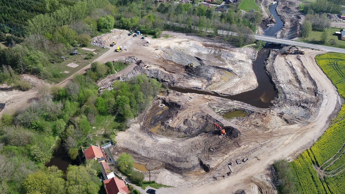 Fisketrappe fjernet - midtvejs