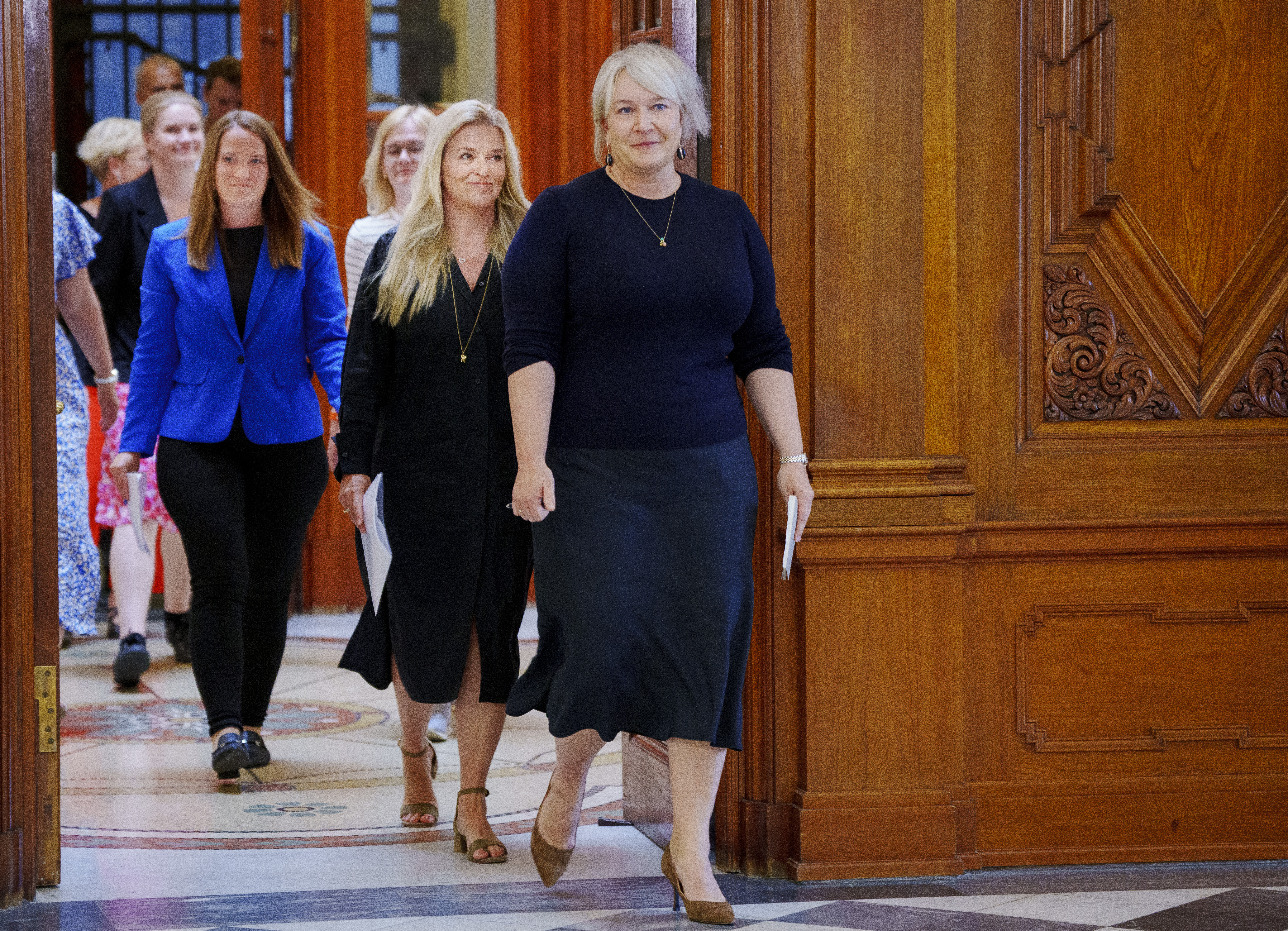 Uddannelses- og forskningsminister Christina Egelund ved præsentationen af aftalen om kandidatreformn.