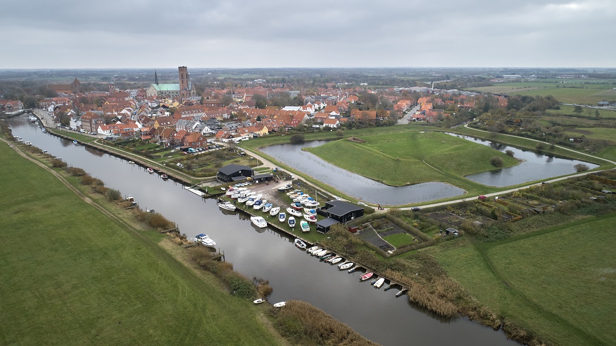 Ribe Å fra luften